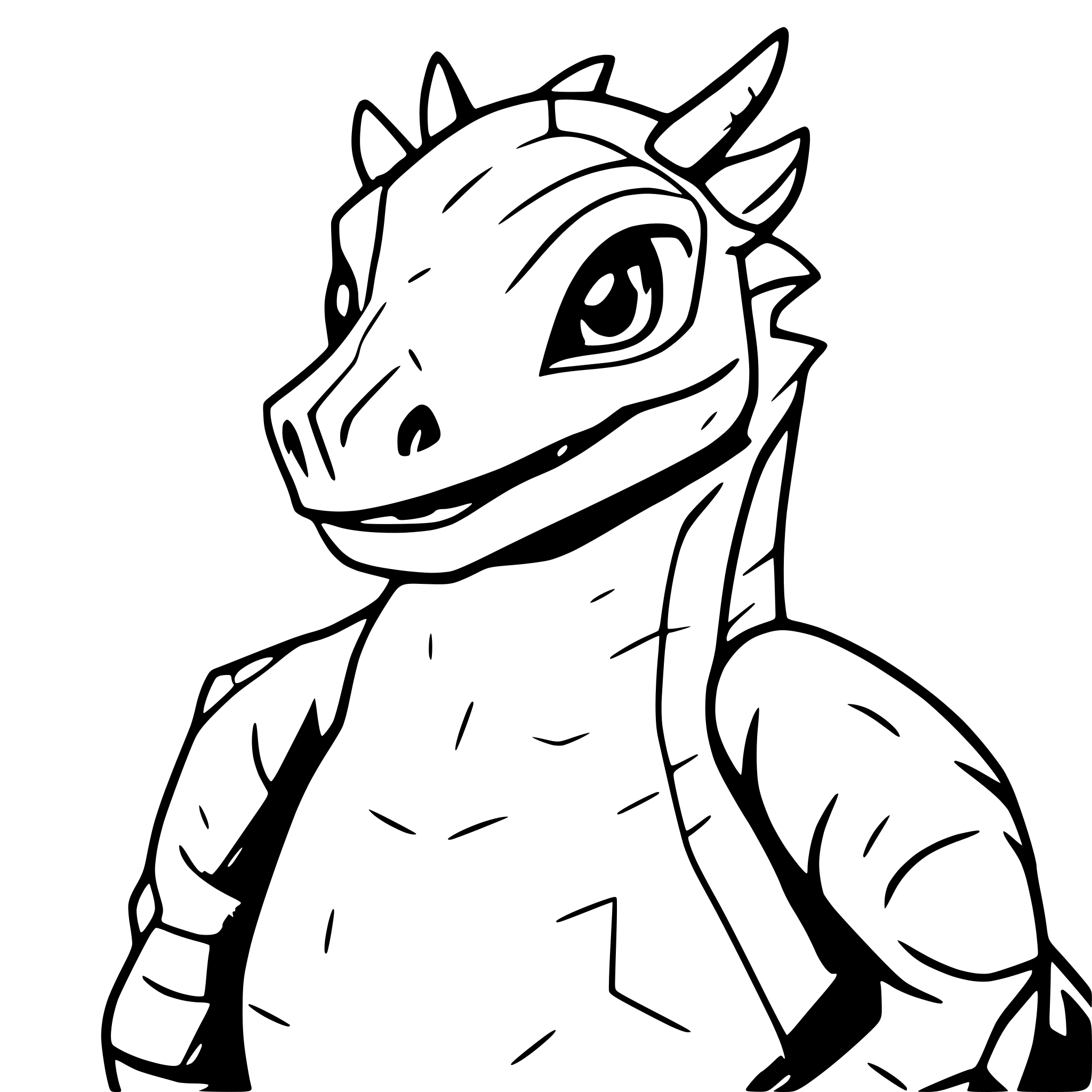 AI-generated SVG of a A realisitic image of a friendly dragon