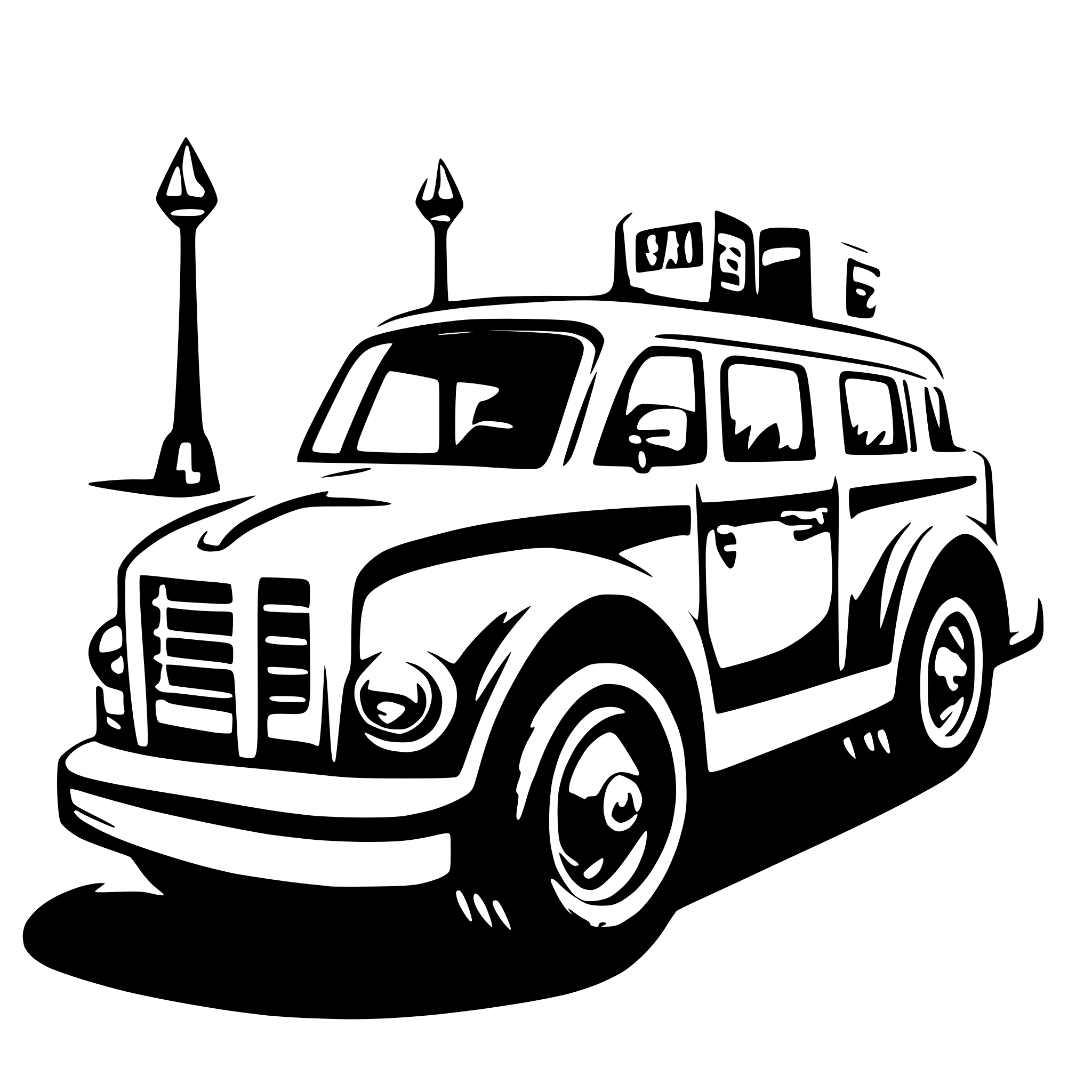AI-generated SVG of 'No Hassle Transportation'