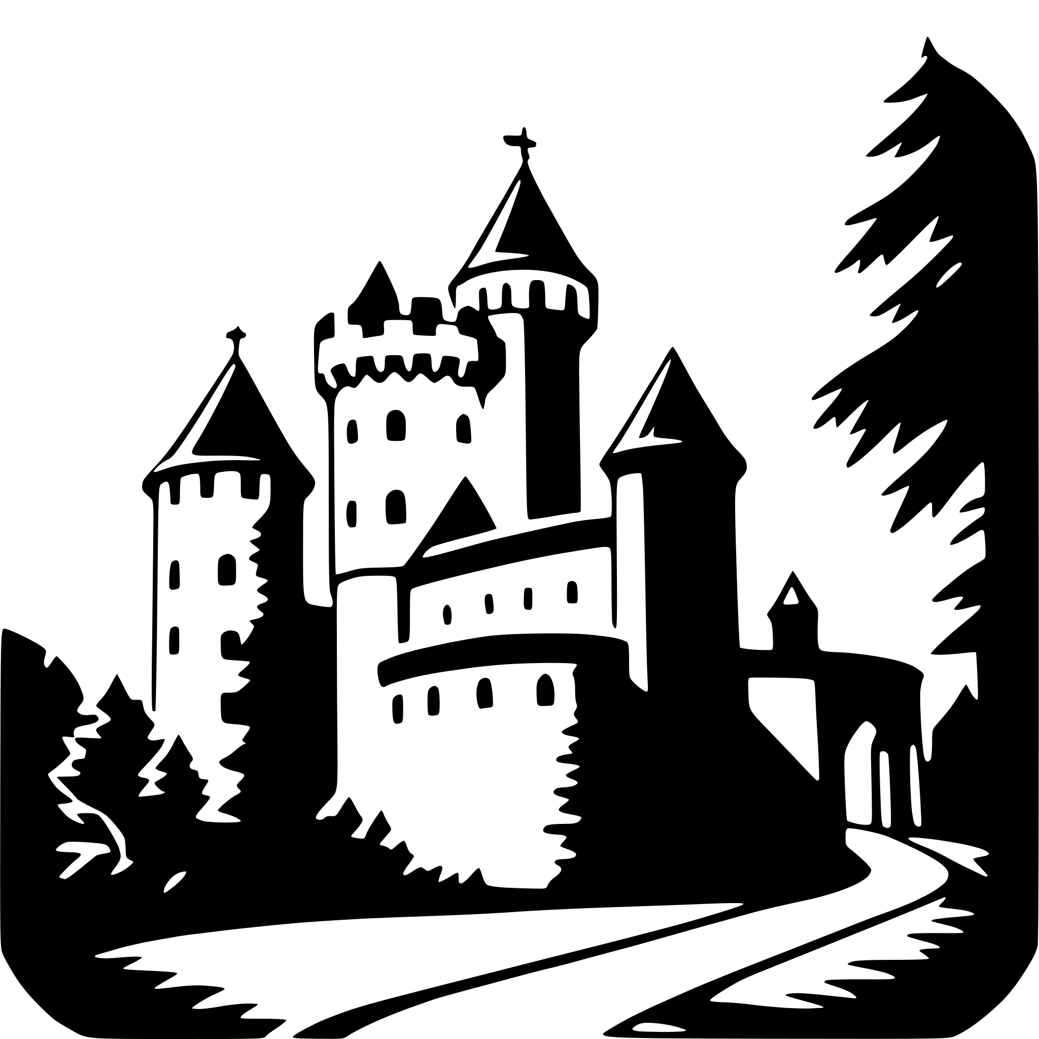 AI-generated SVG of 'bran castle'