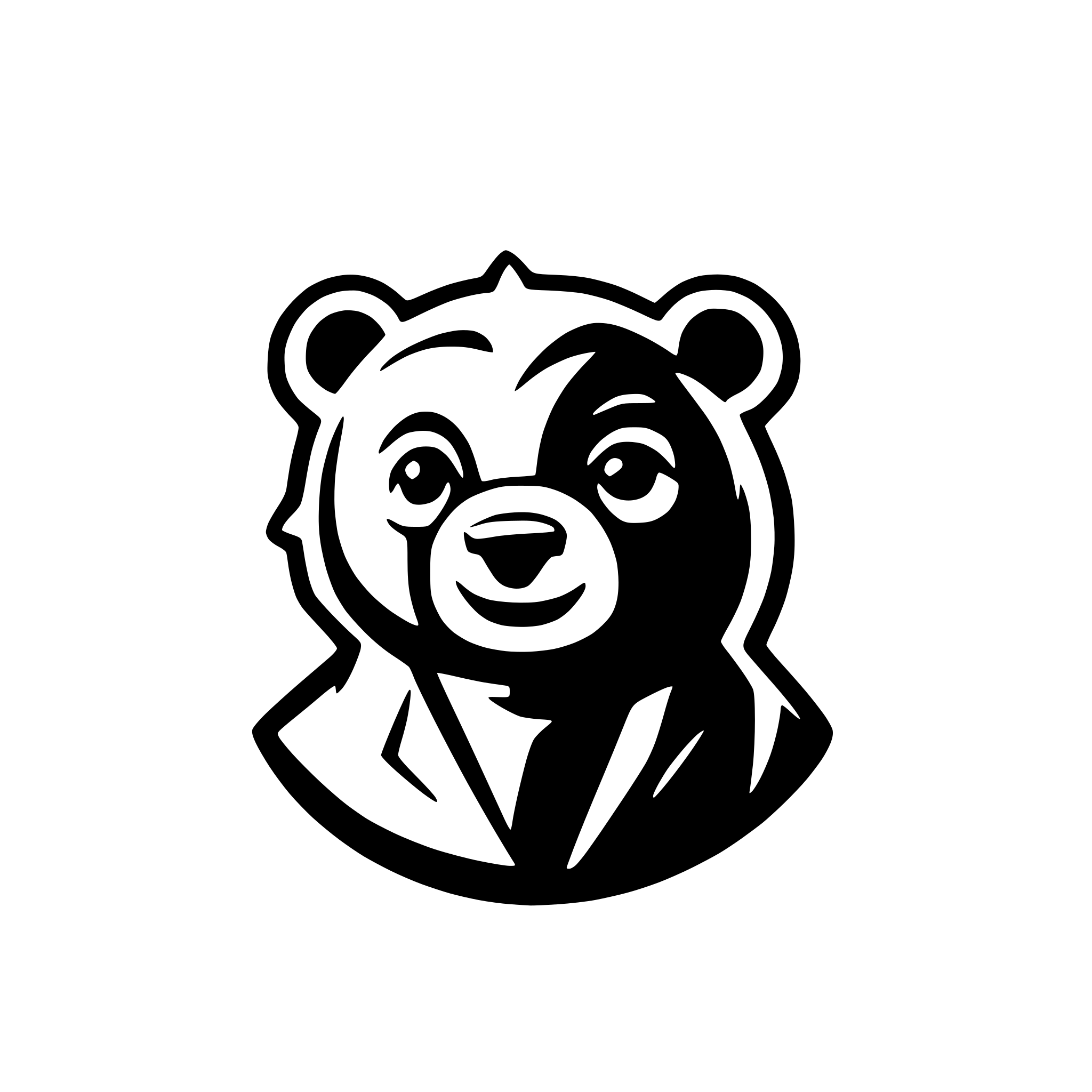 AI-generated SVG of 'Preciso de um logo que tenha um urso e as iniciais M10'