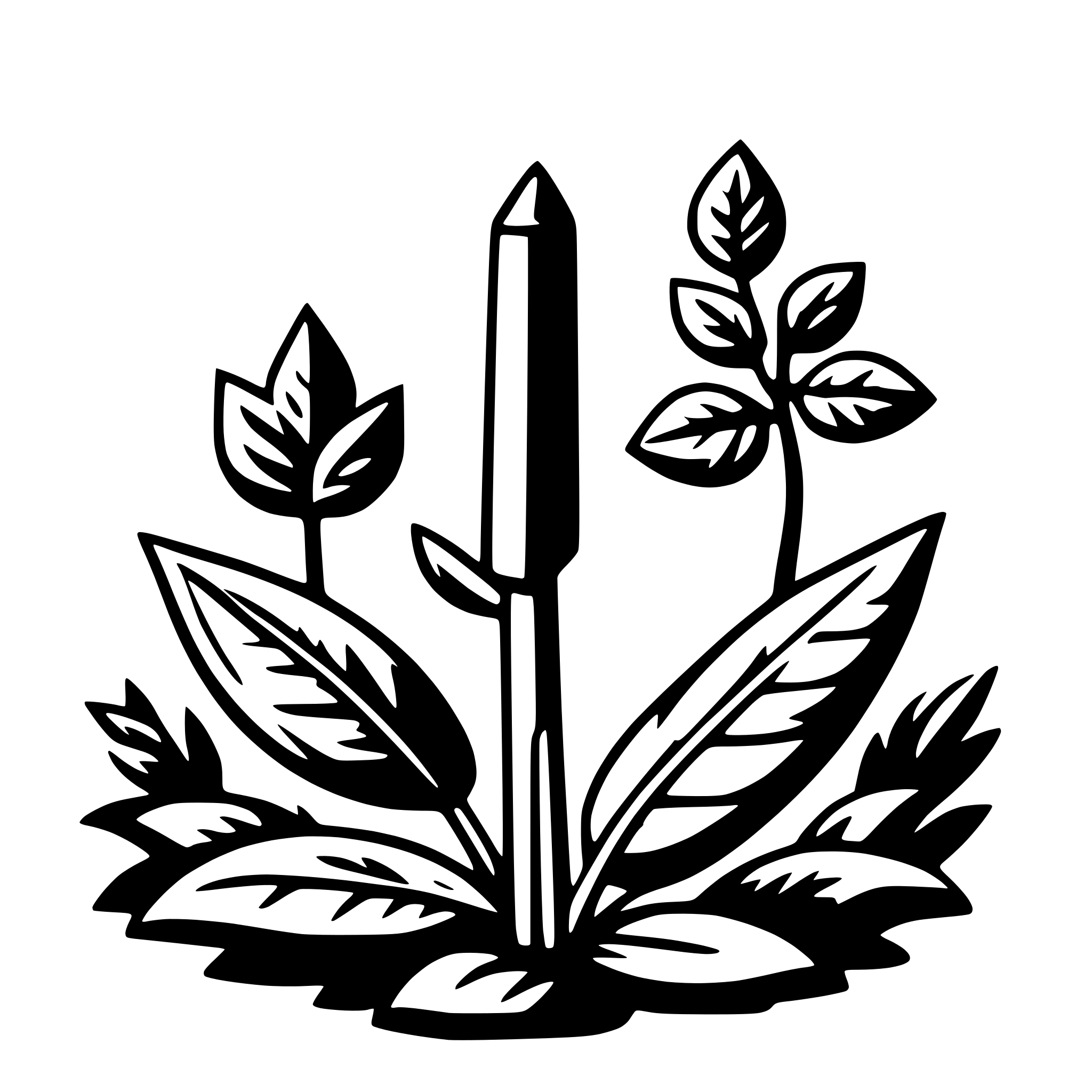 AI-generated SVG of a nature peace
