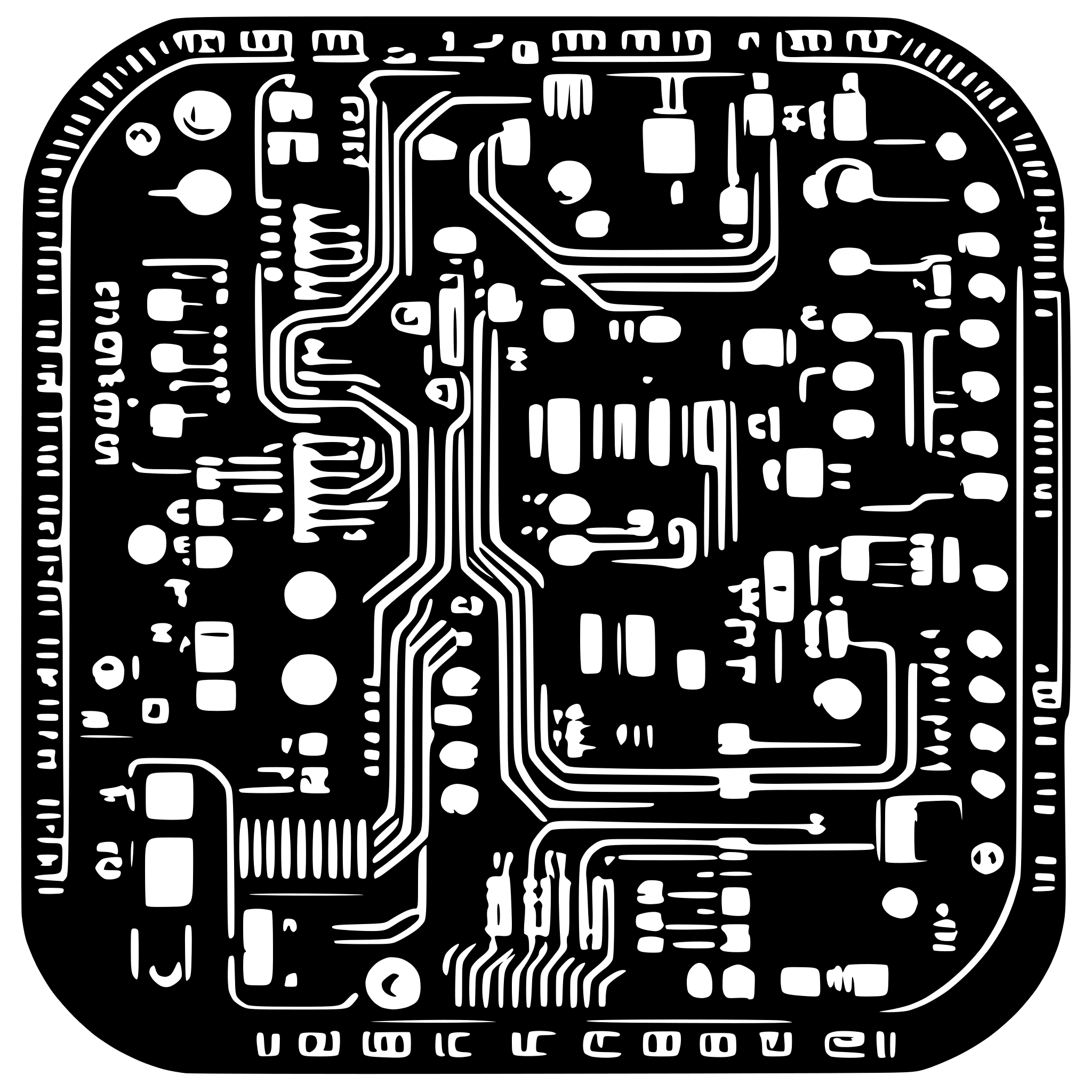 AI-generated SVG of a electronic circuit