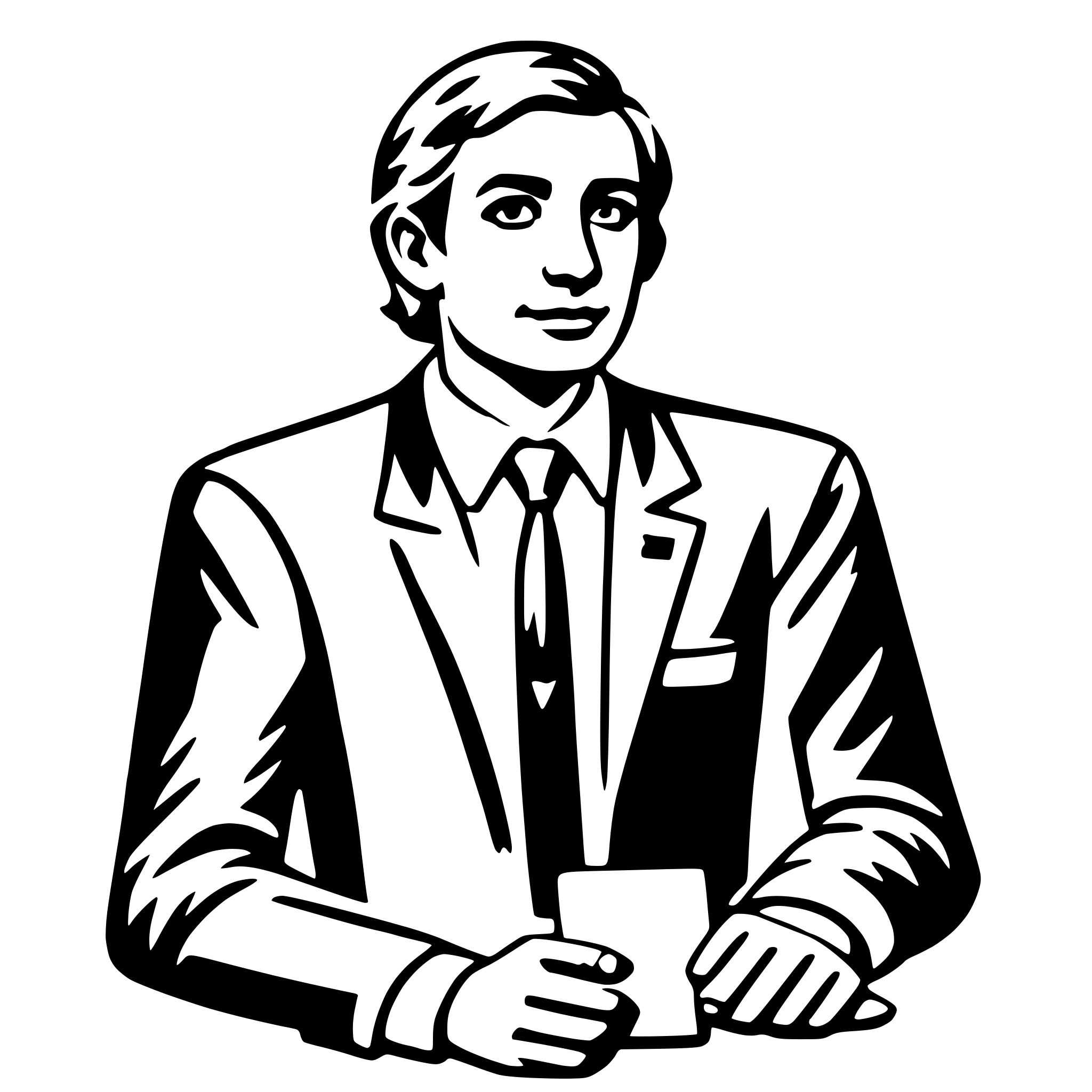 AI-generated SVG of a banker
