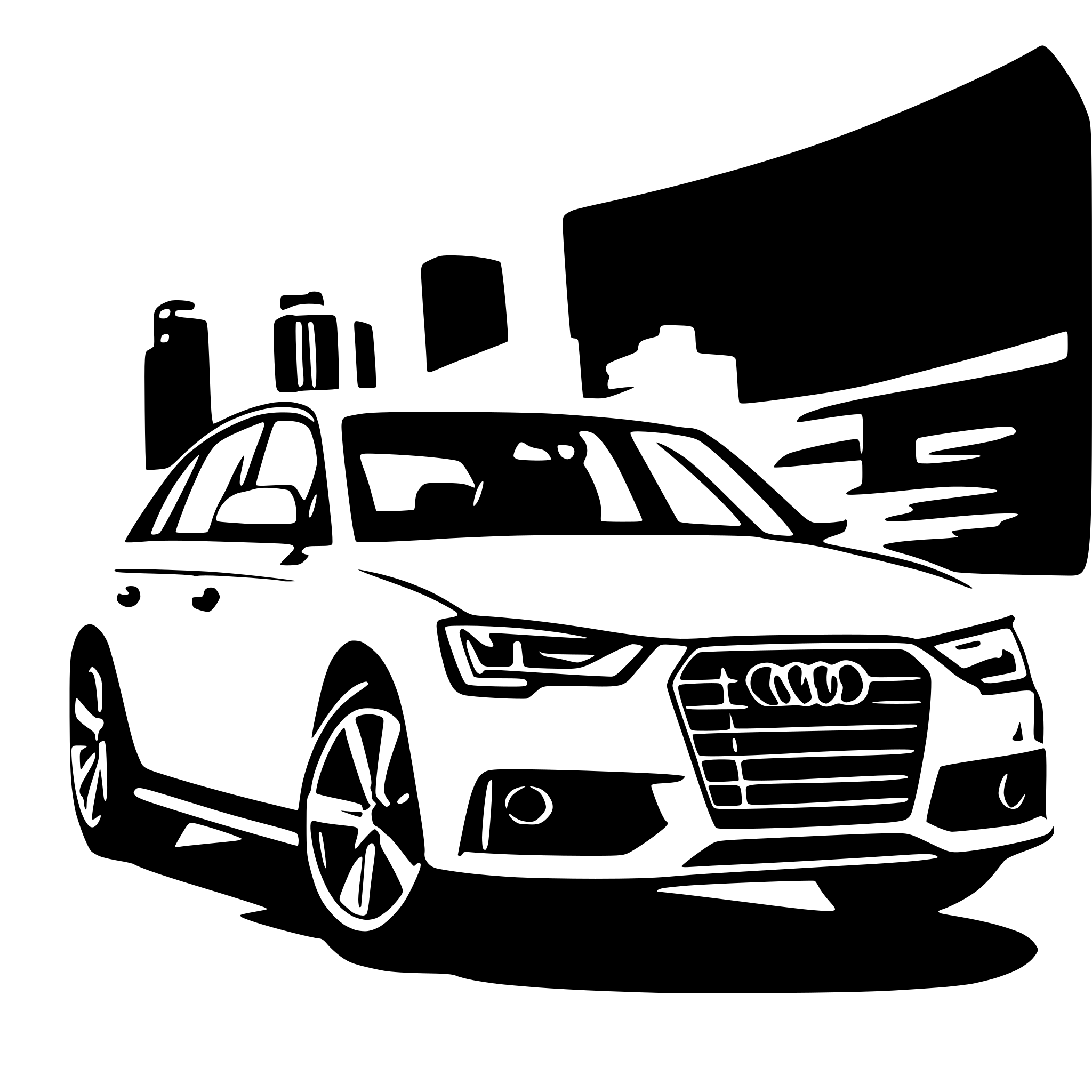 AI-generated SVG of 'audi a4 b9'