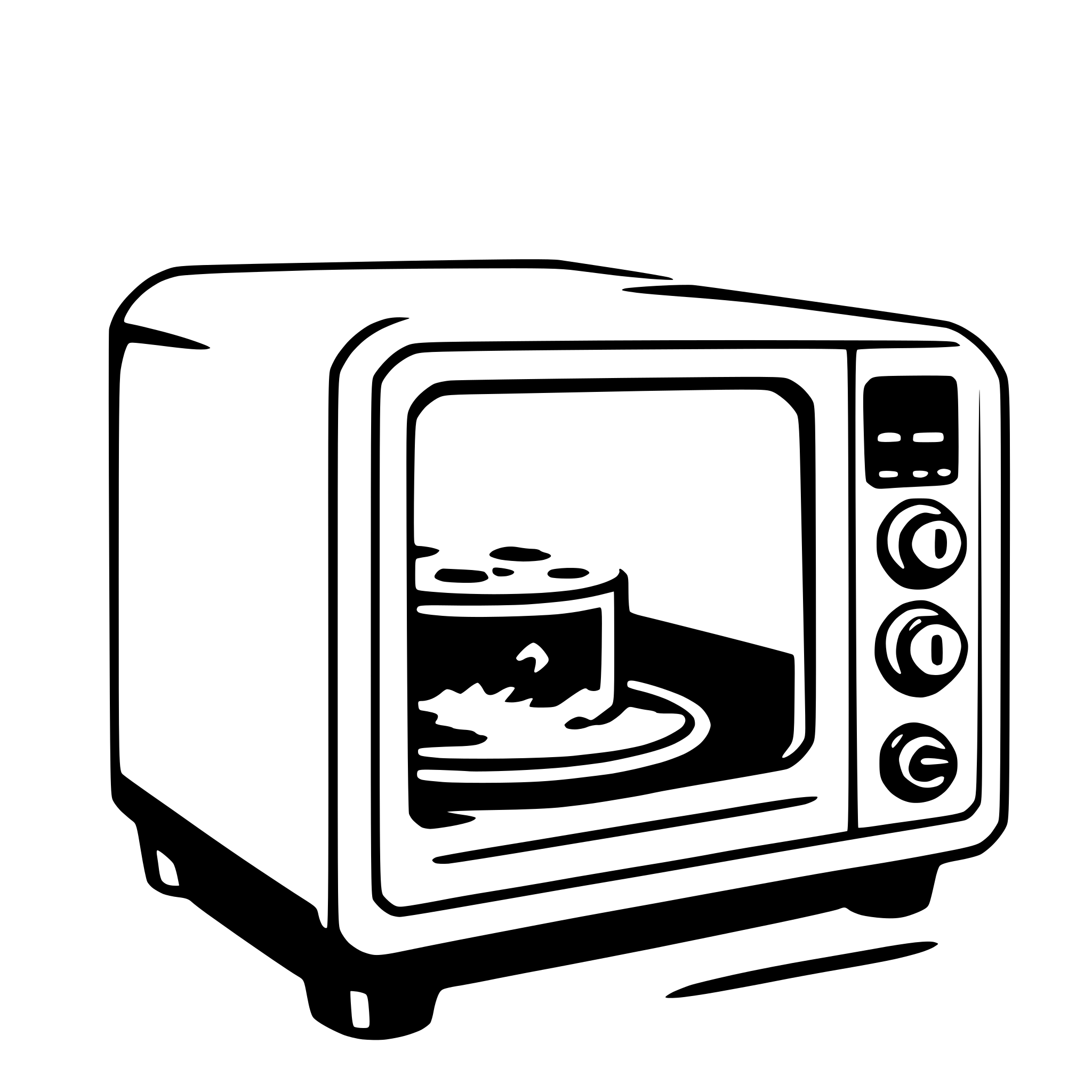 AI-generated SVG of a microwave