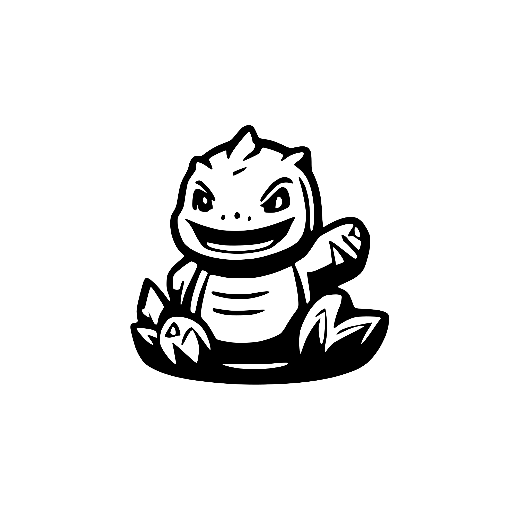 AI-generated SVG of 'cute baby godzilla'