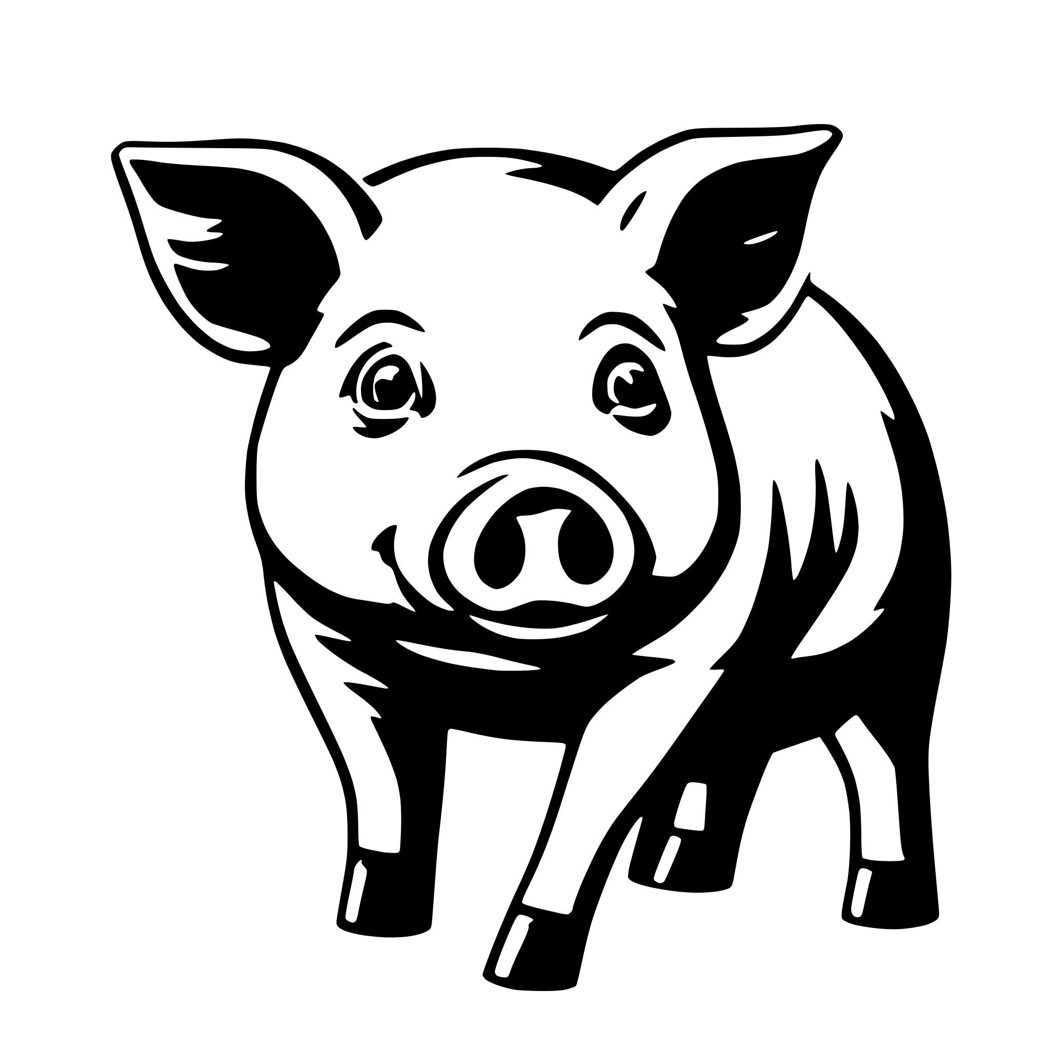 AI-generated SVG of 'pig'