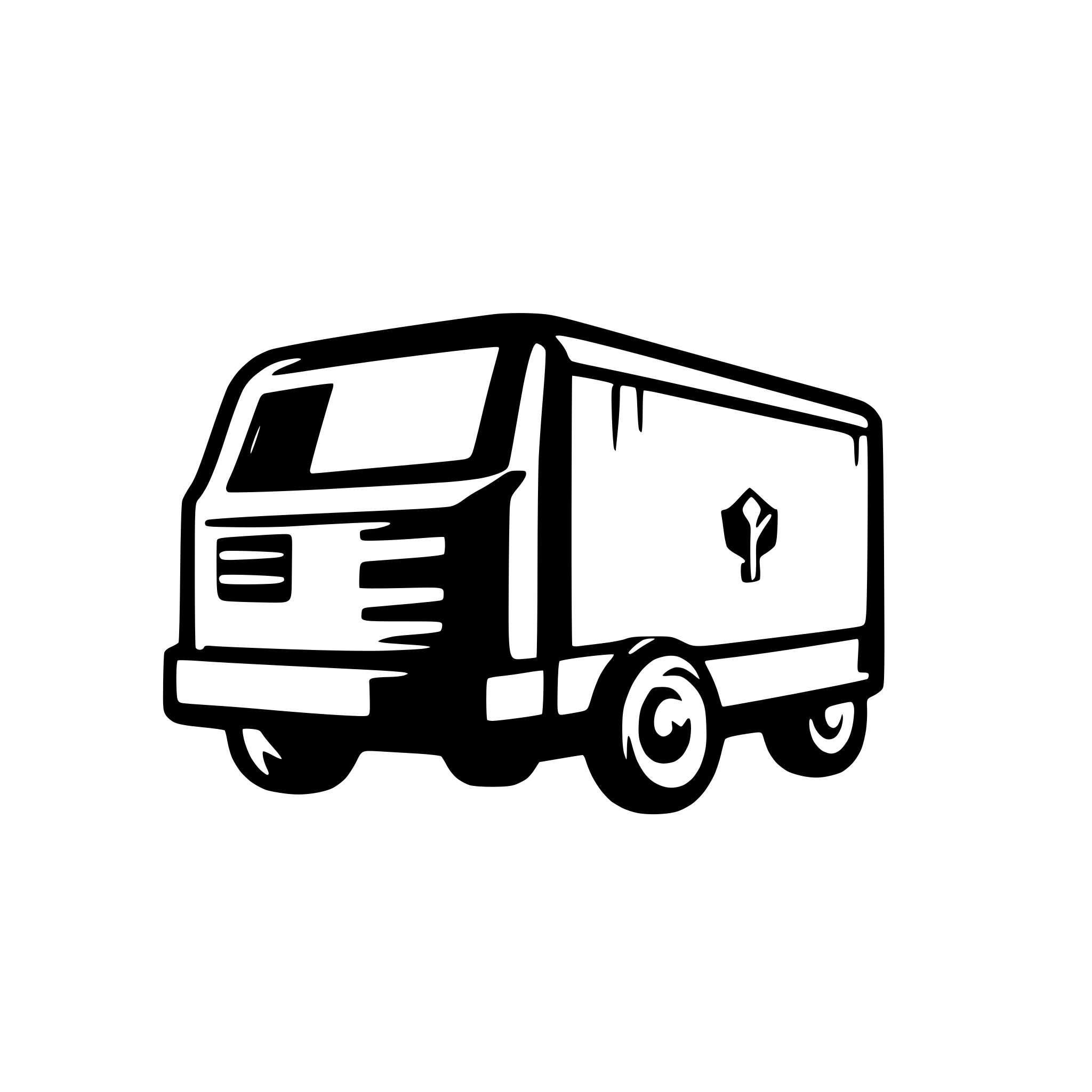 AI-generated SVG of a box truck