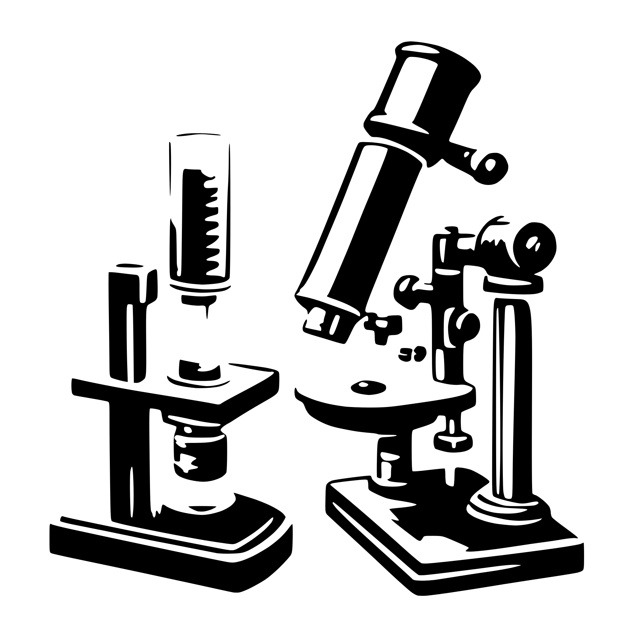 AI-generated SVG of a Microscope with bar chart