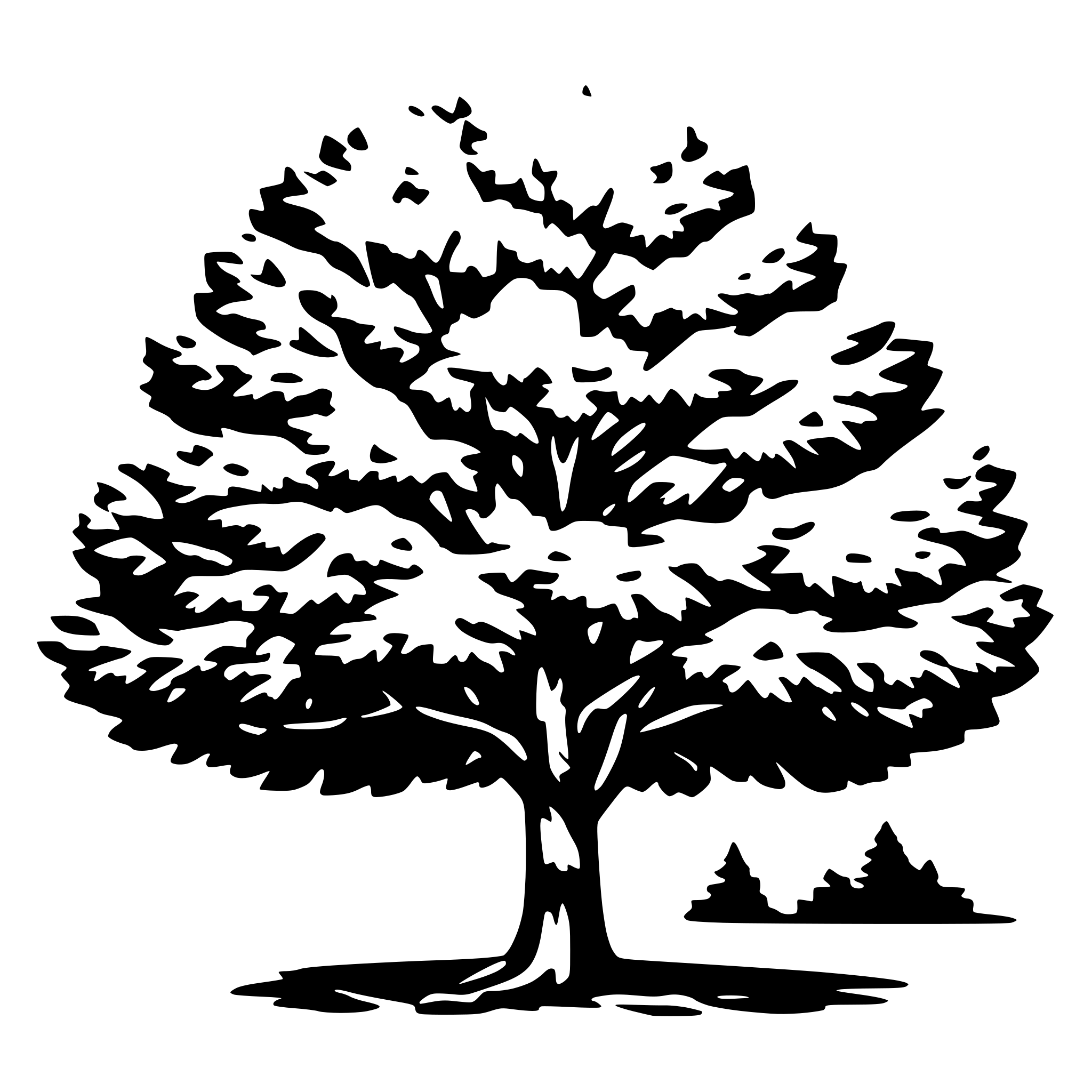 AI-generated SVG of a elm tree