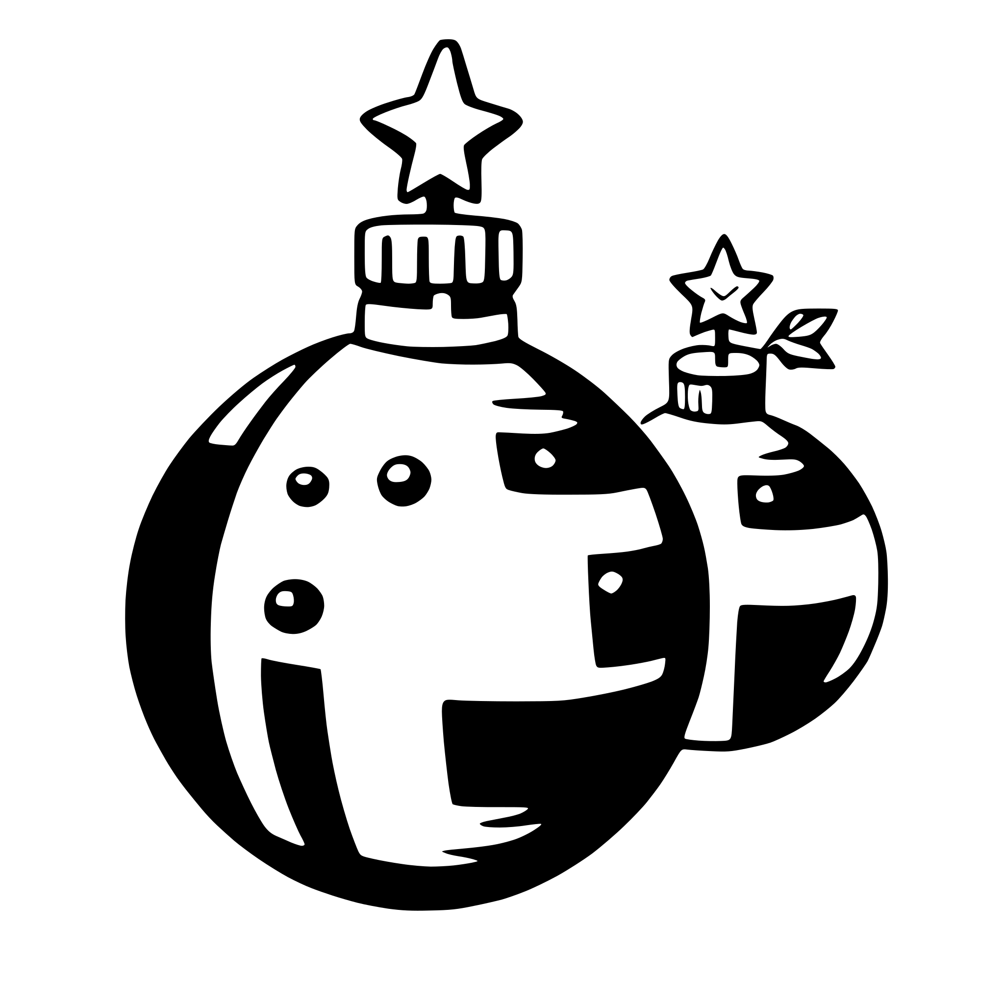 AI-generated SVG of a christmas ornaments