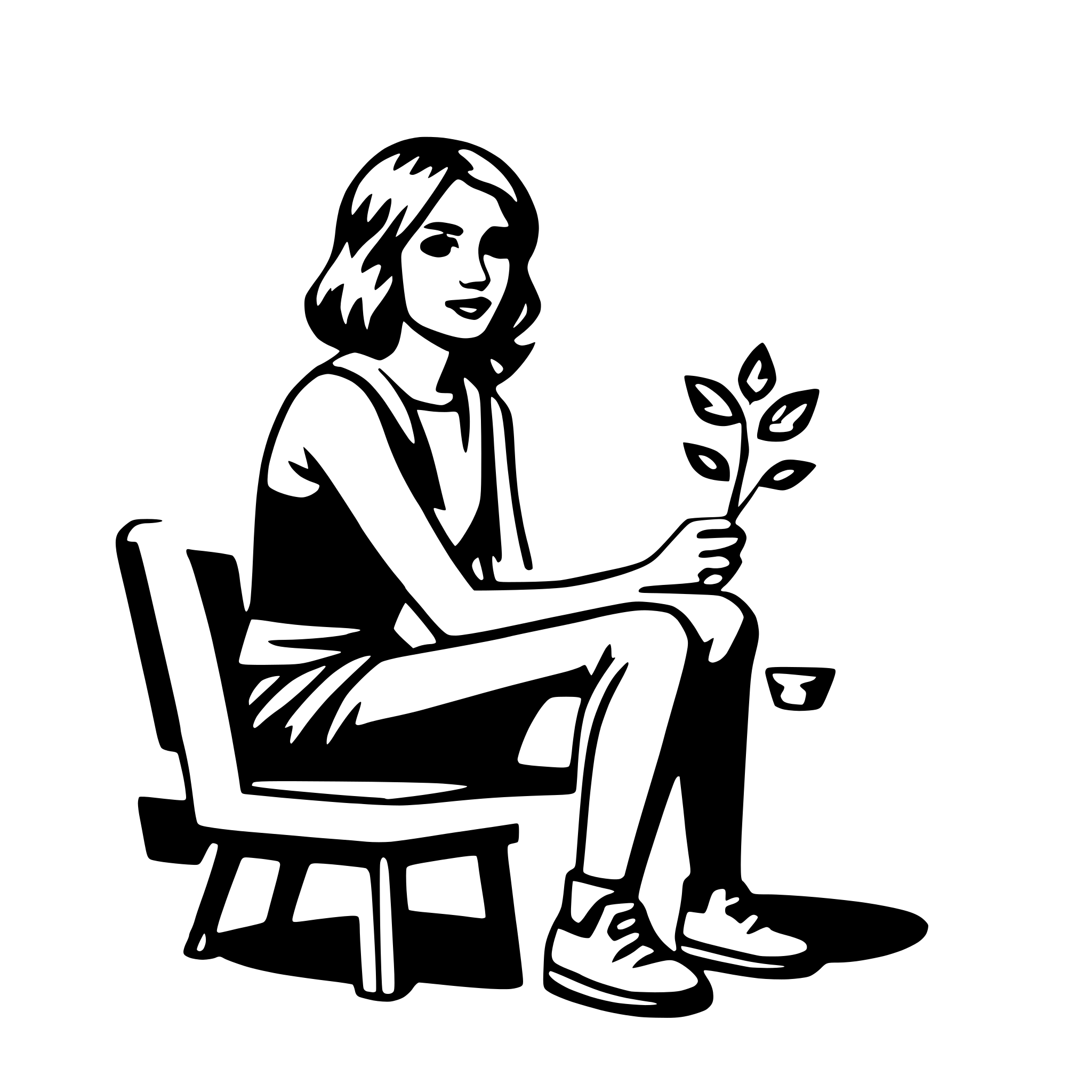 AI-generated SVG of a designer