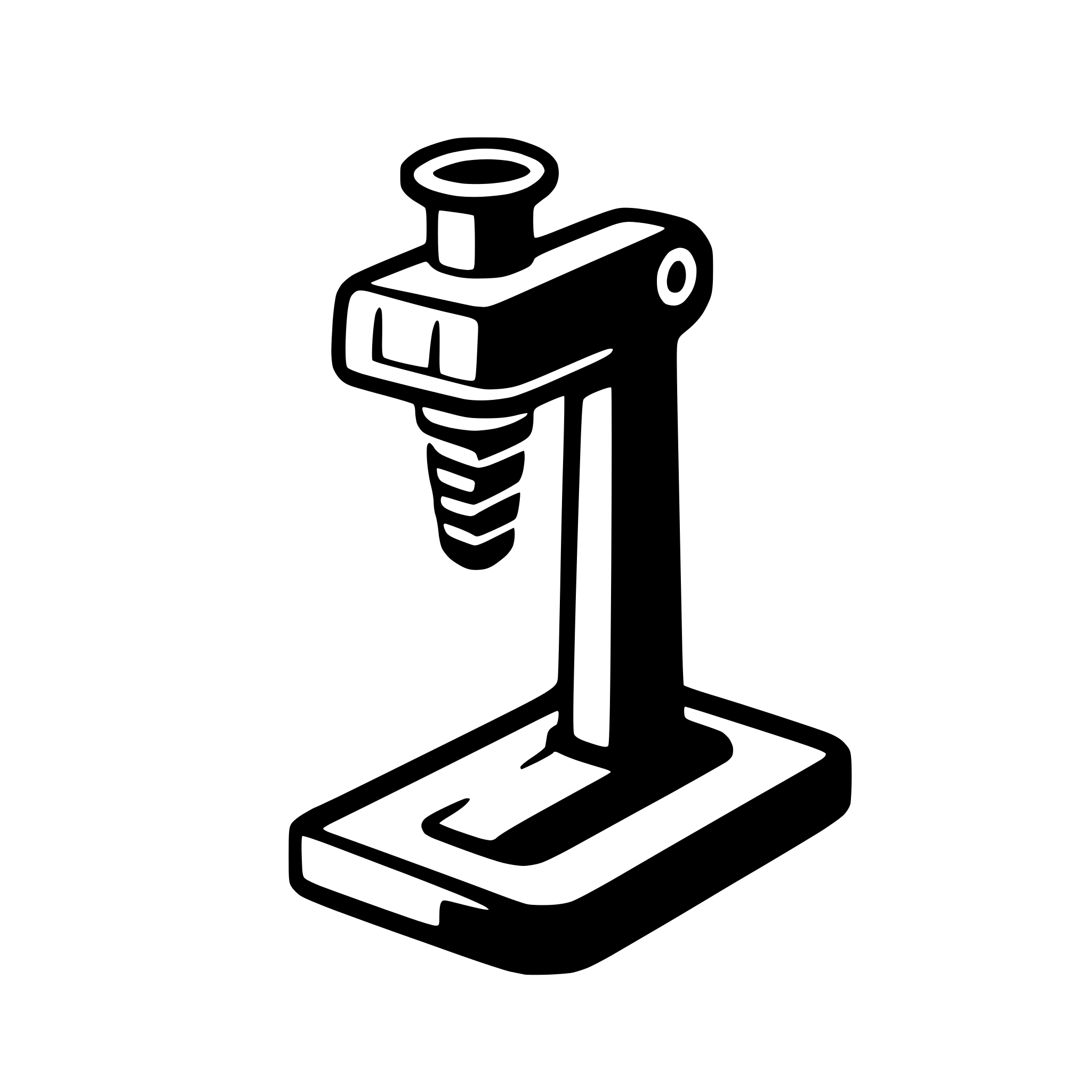 AI-generated SVG of 'microscope with slide'