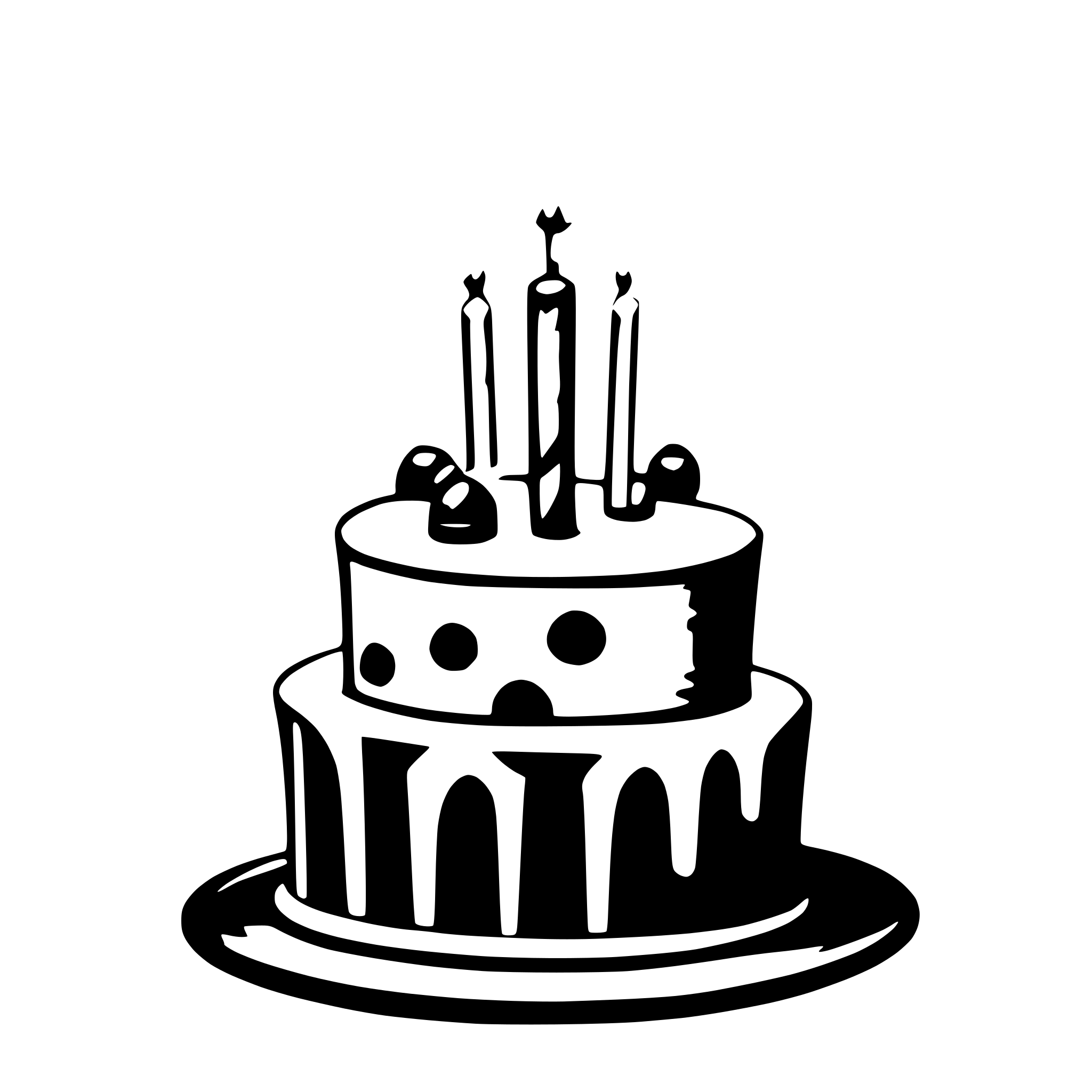 AI-generated SVG of a happy birthday