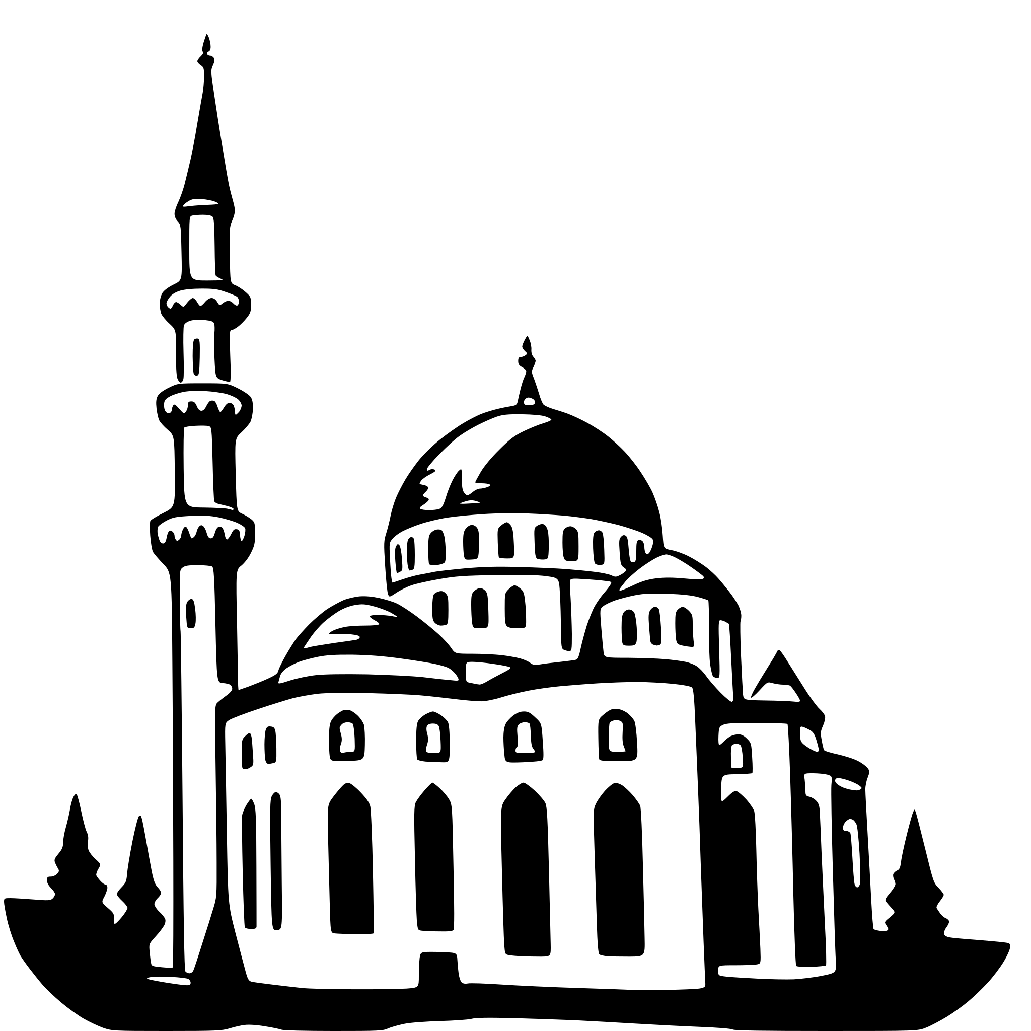 AI-generated SVG of 'sultan ahmed mosque'
