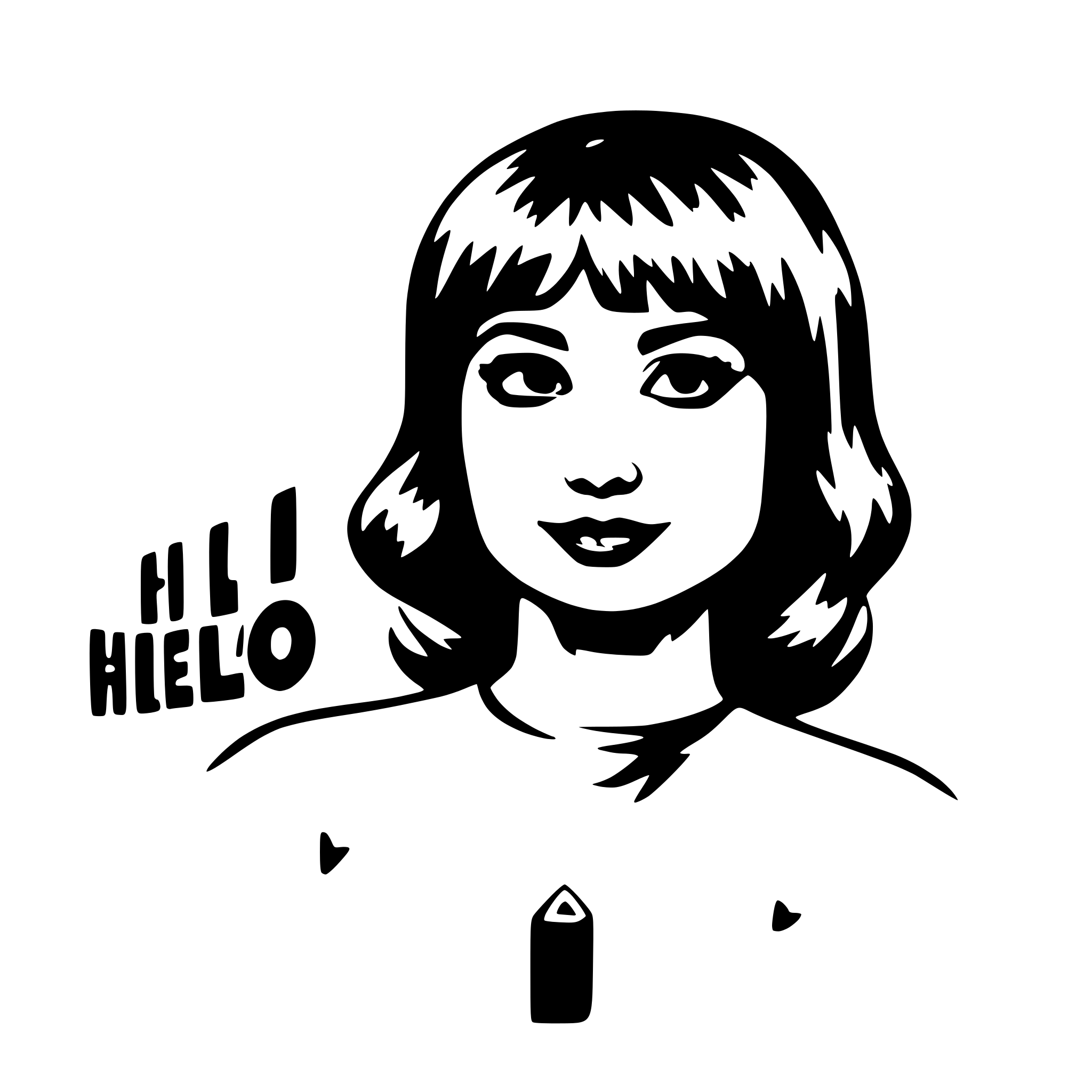 AI-generated SVG of a hello