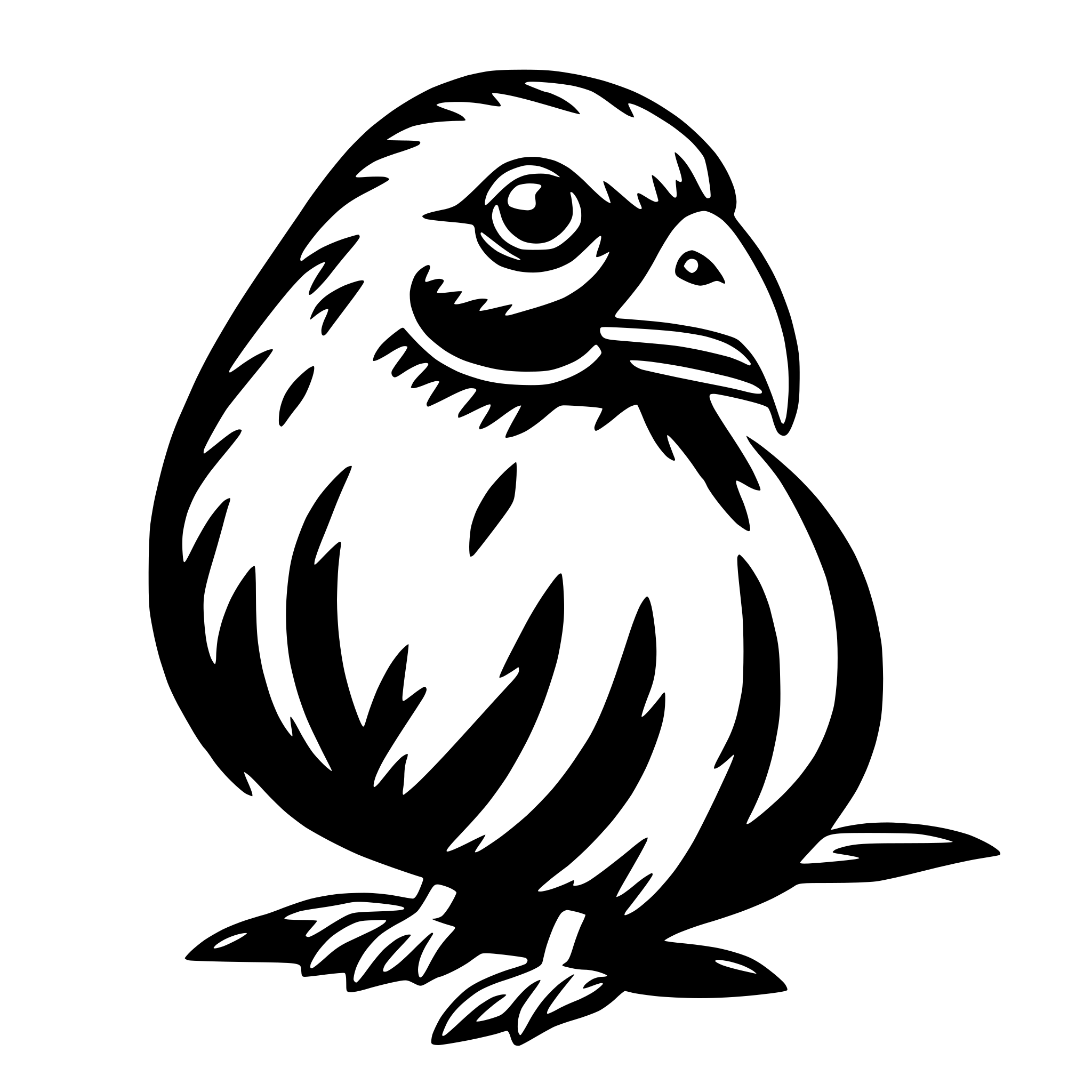 AI-generated SVG of a tāne