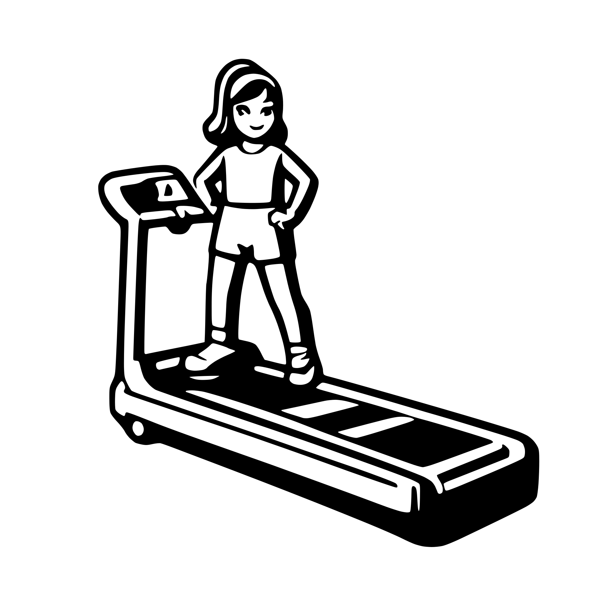 AI-generated SVG of a treadmill