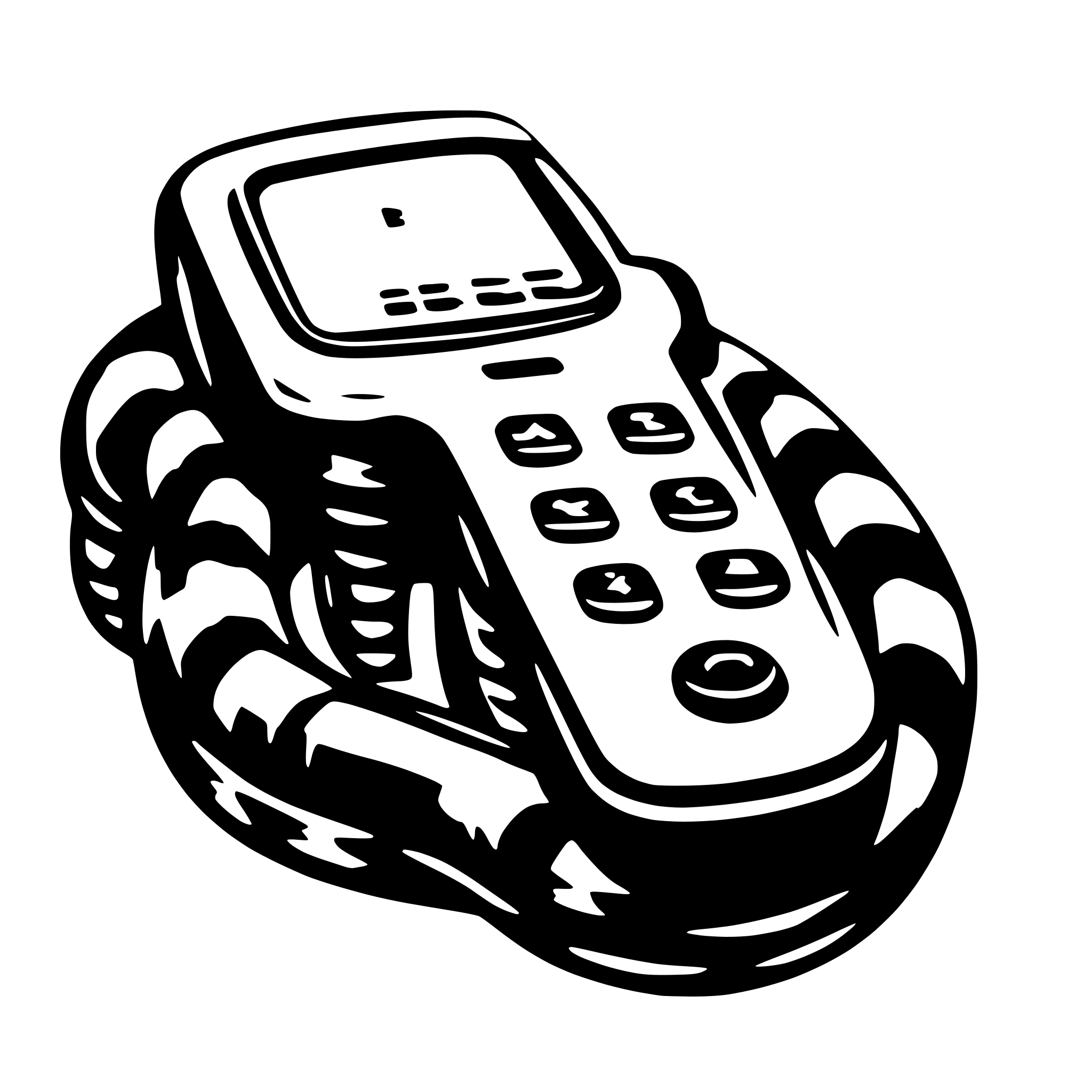 AI-generated SVG of a icon for nokia 3310 nostalgic snake game