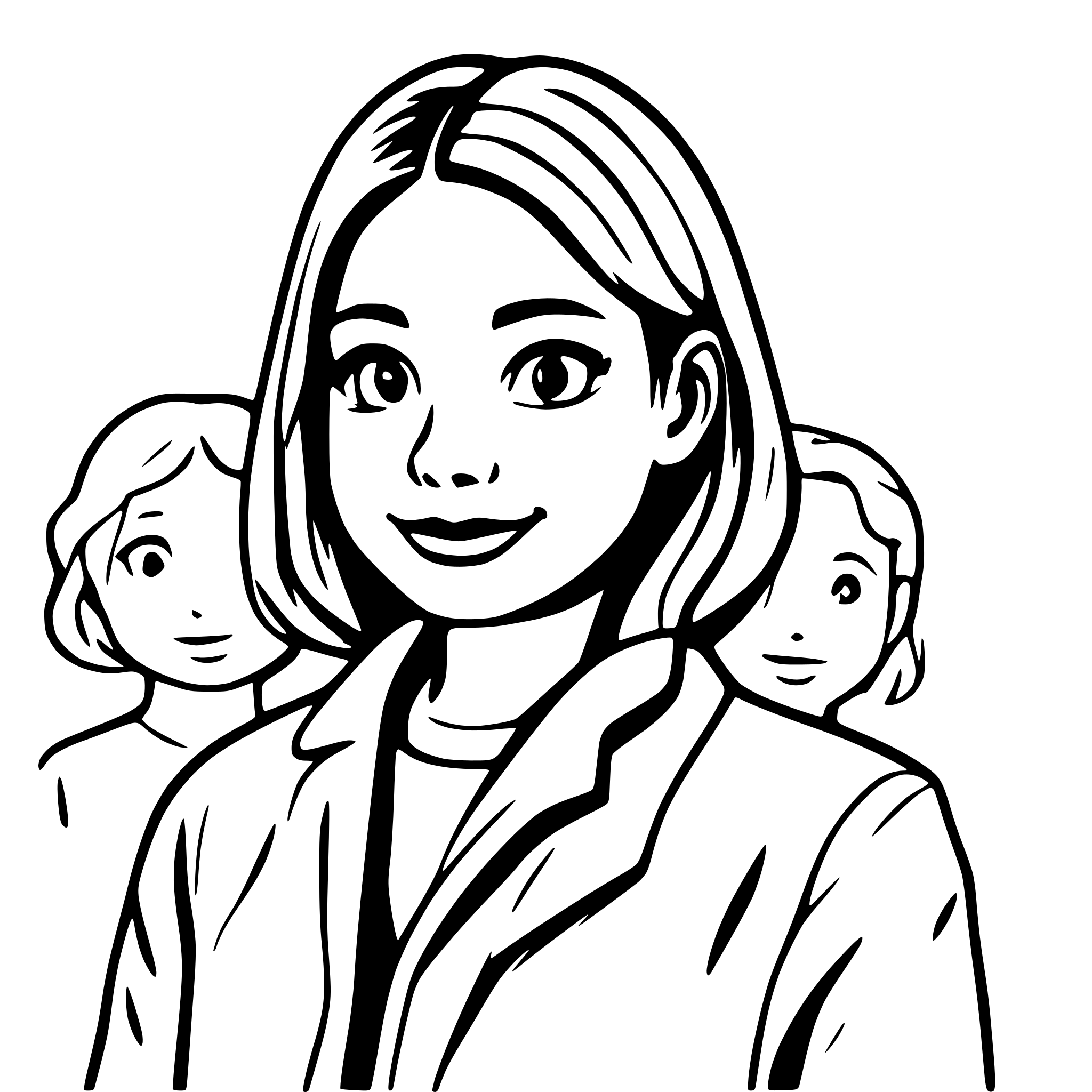 AI-generated SVG of a educator says goodbye to 8 children