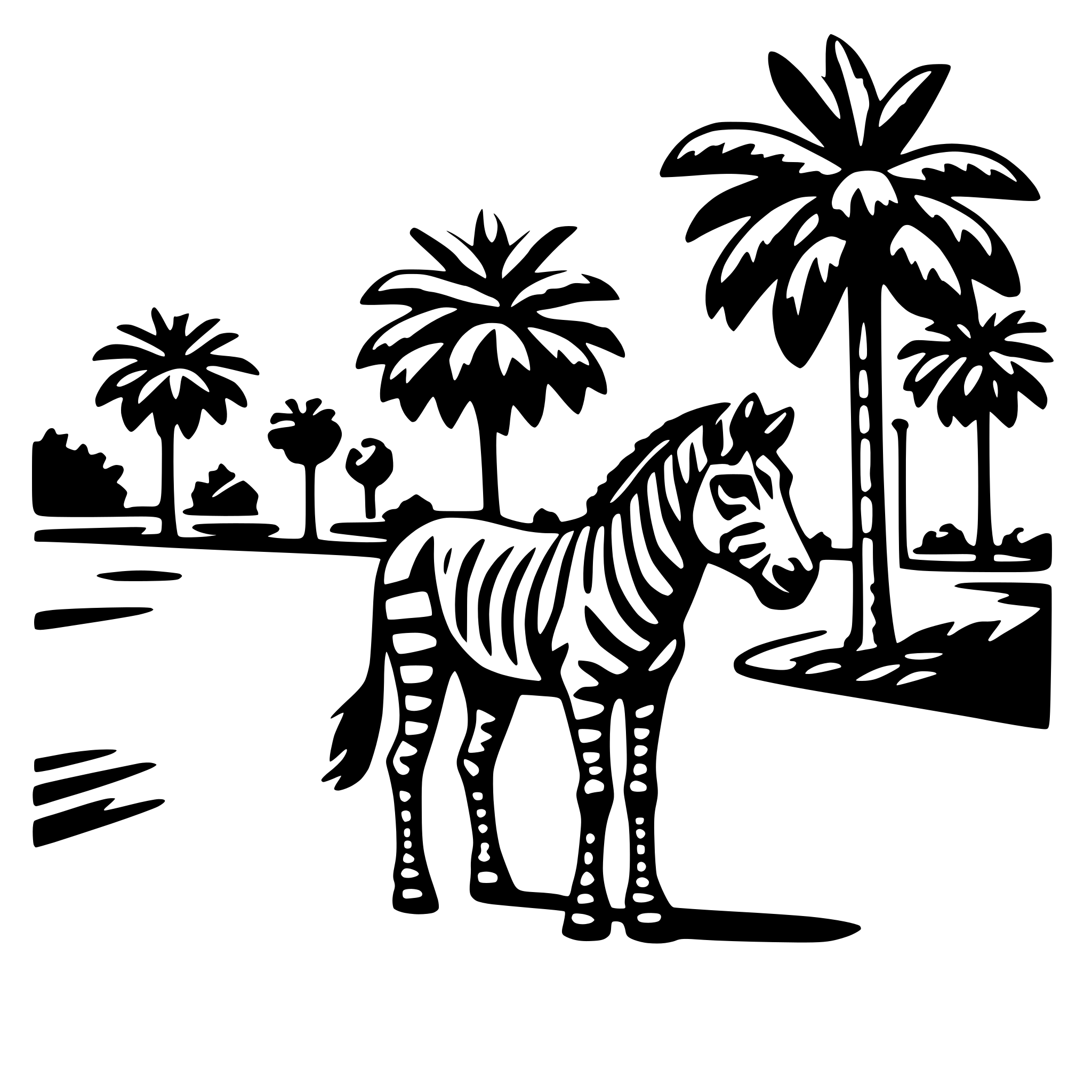 AI-generated SVG of a crosswalk zebra
