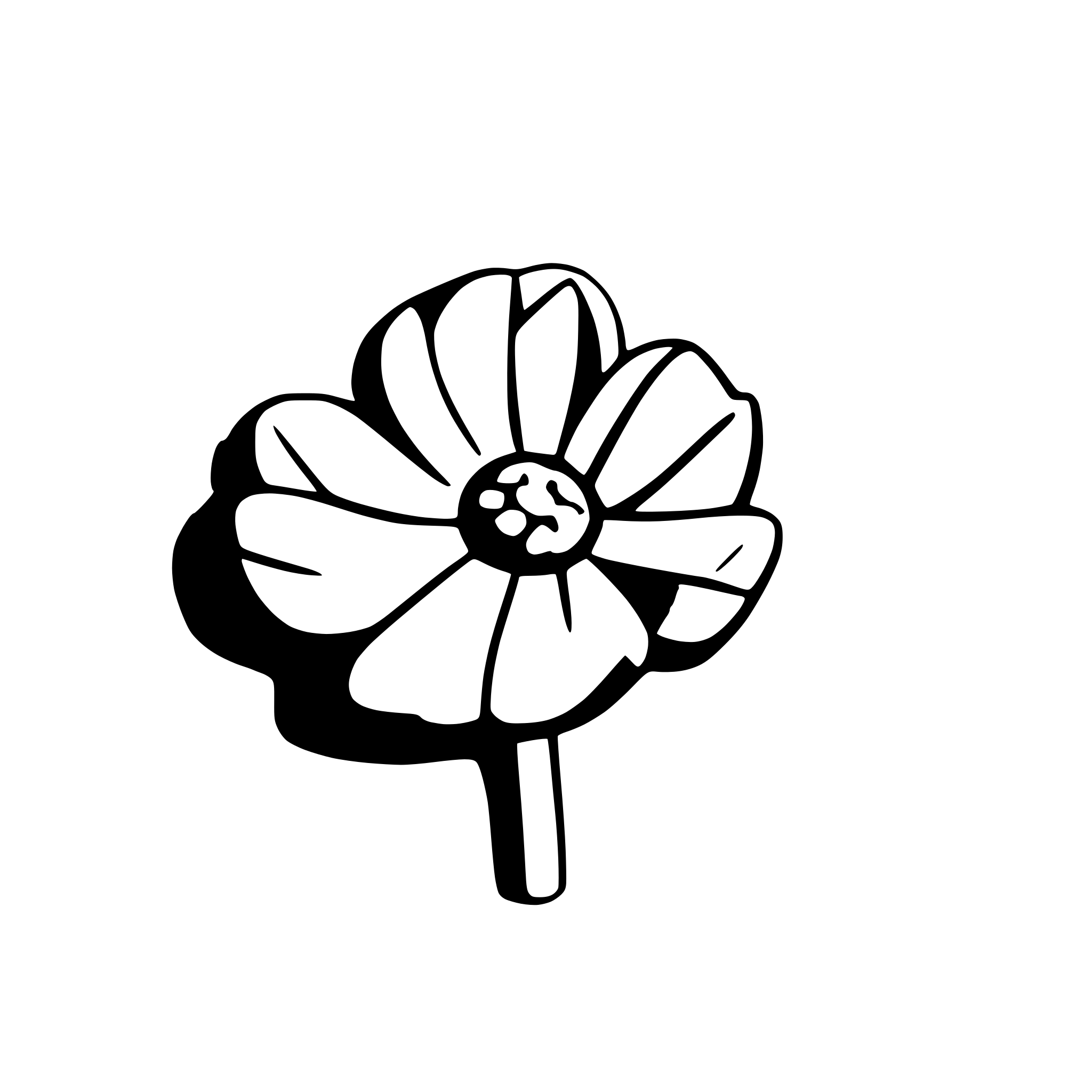 AI-generated SVG of a daisy
