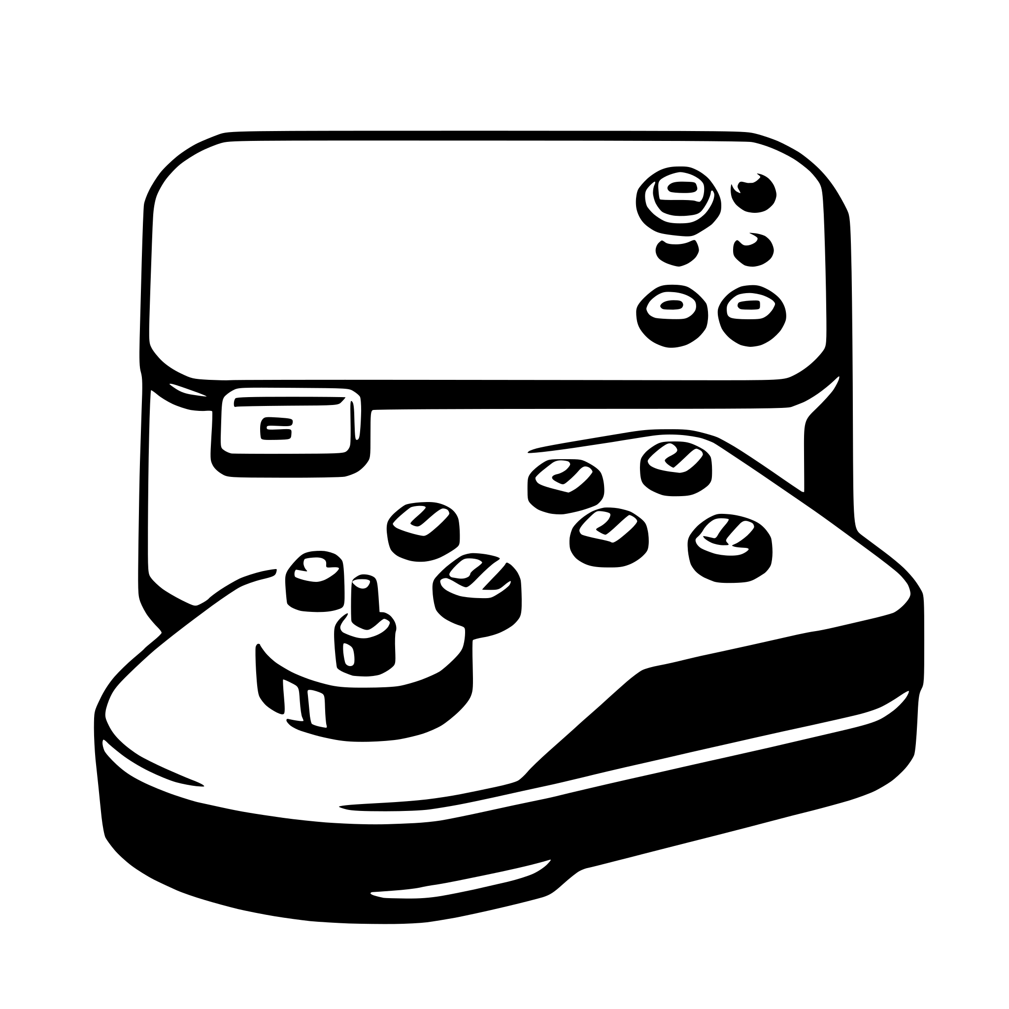 AI-generated SVG of a game console
