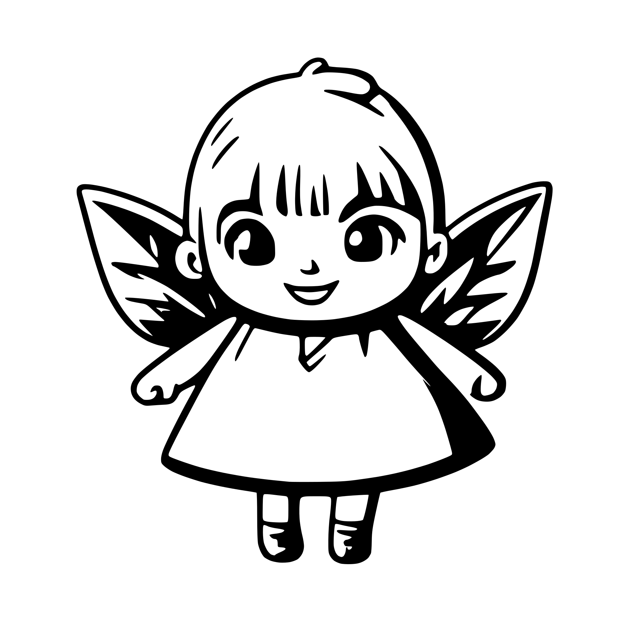 AI-generated SVG of a old fat fairy