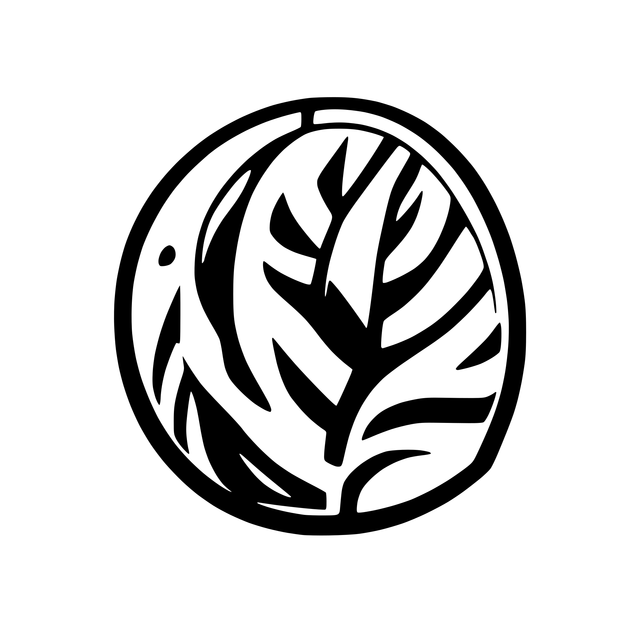 AI-generated SVG of a monstera logo