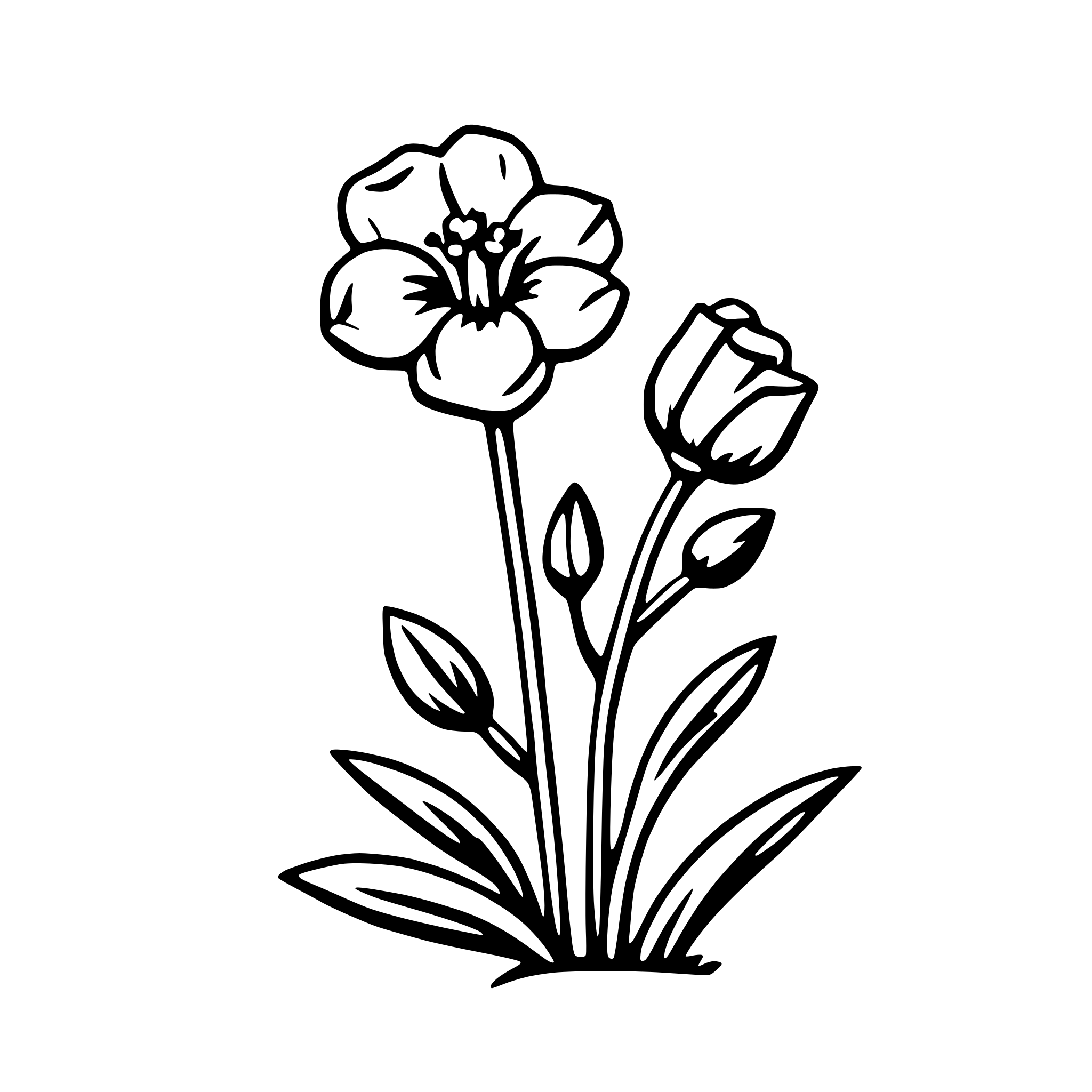 AI-generated SVG of 'freesia'