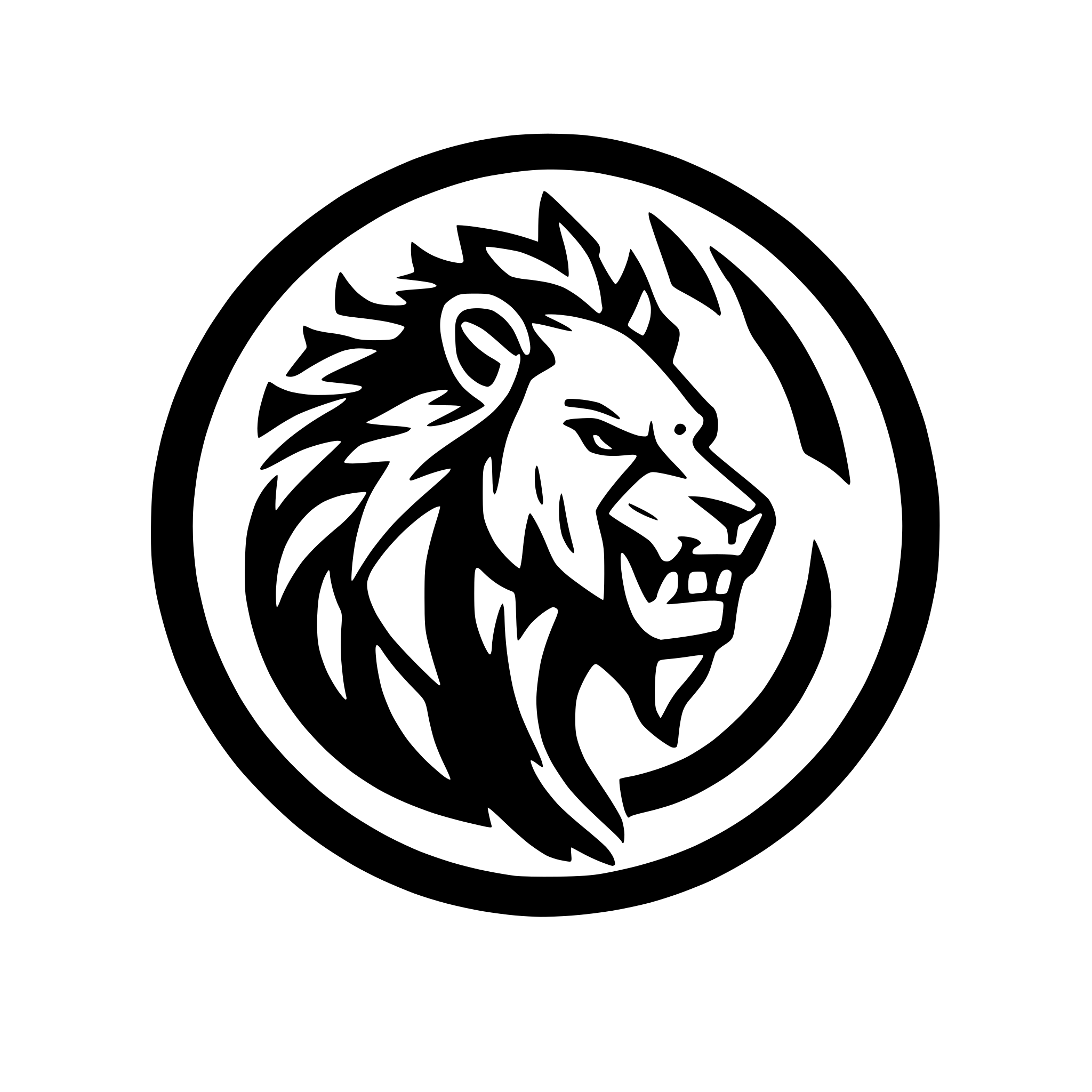 AI-generated SVG of a A roaring lion, automobile themed logo. flames and pace