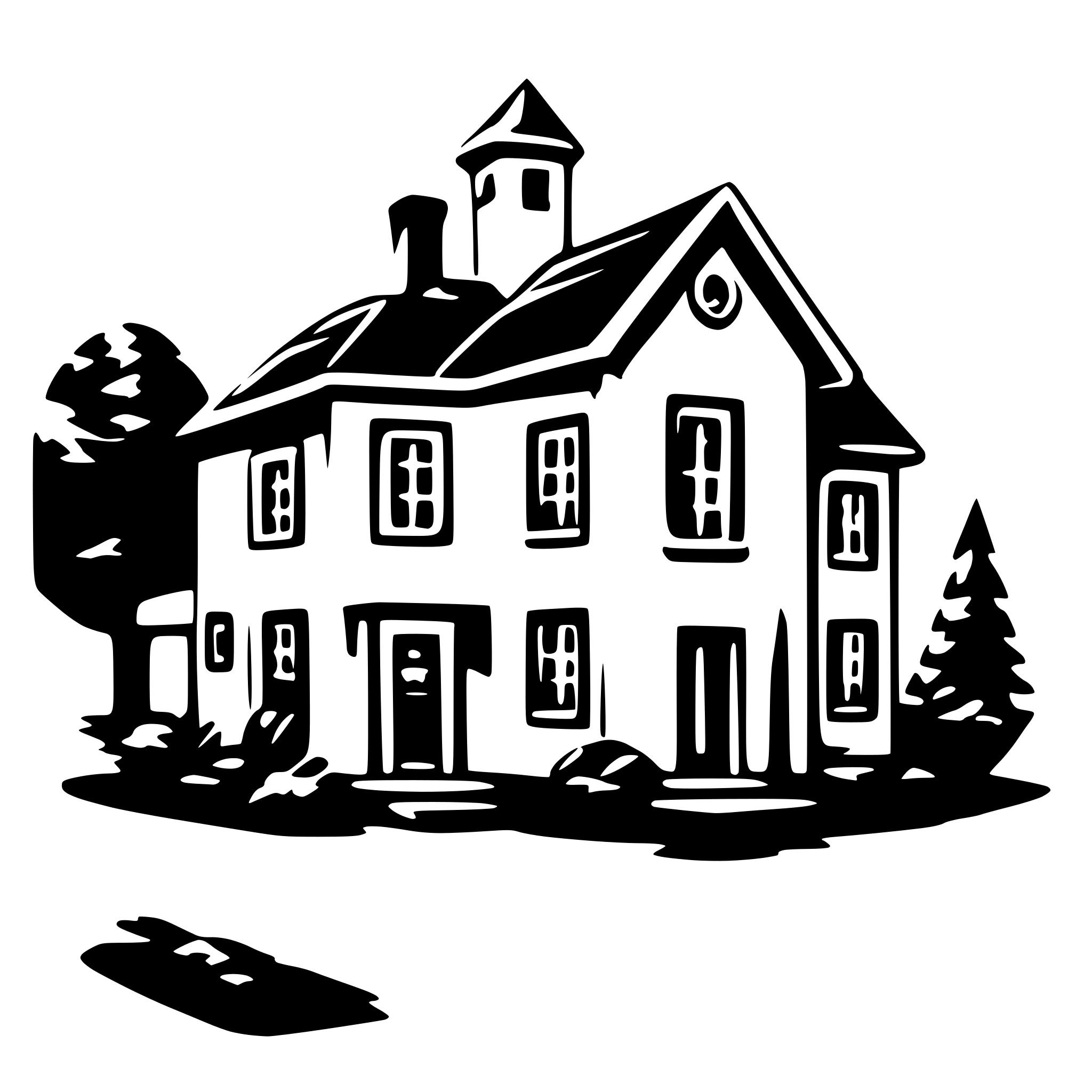 AI-generated SVG of 'hause'