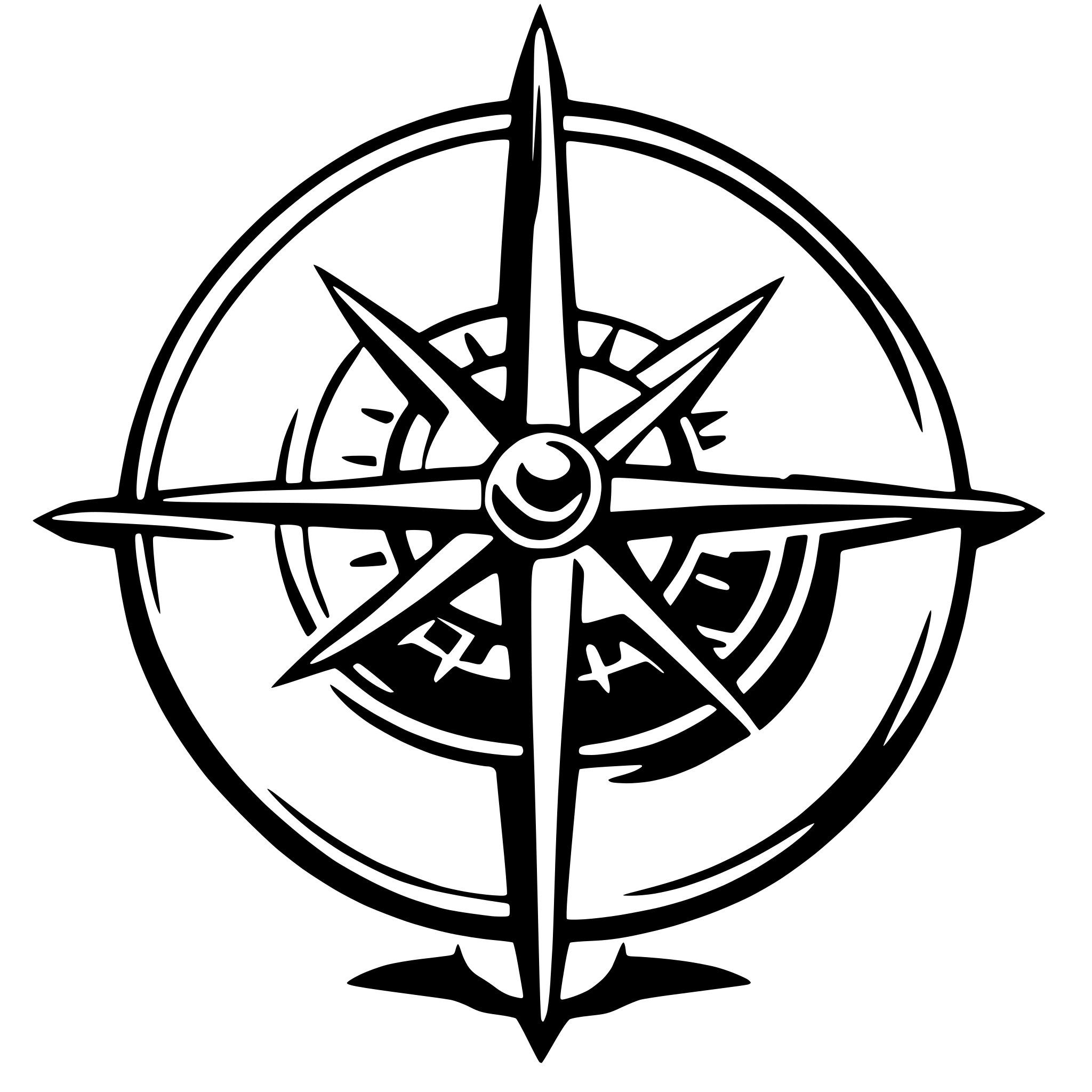 AI-generated SVG of 'globe and compass'