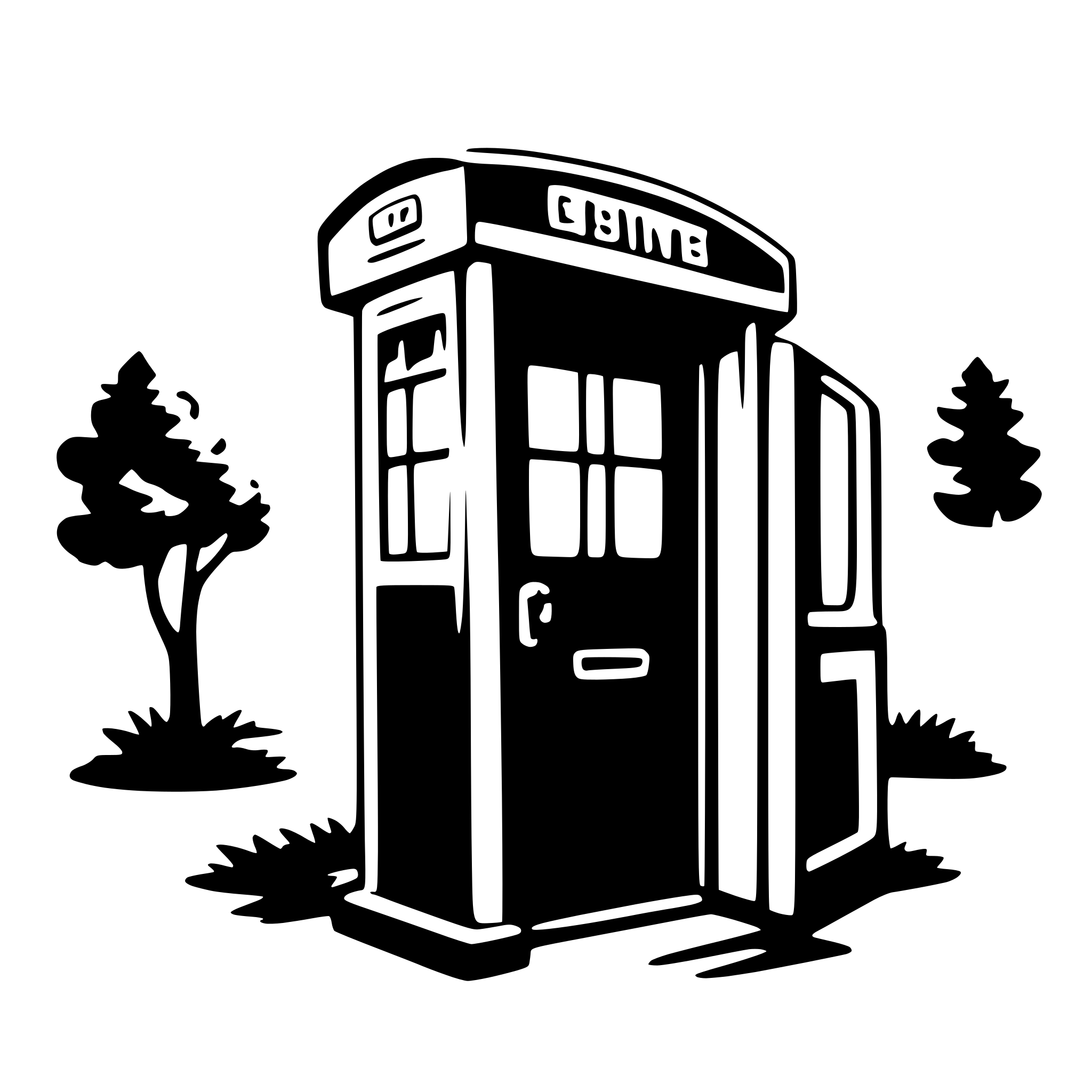 AI-generated SVG of 'phone booth'