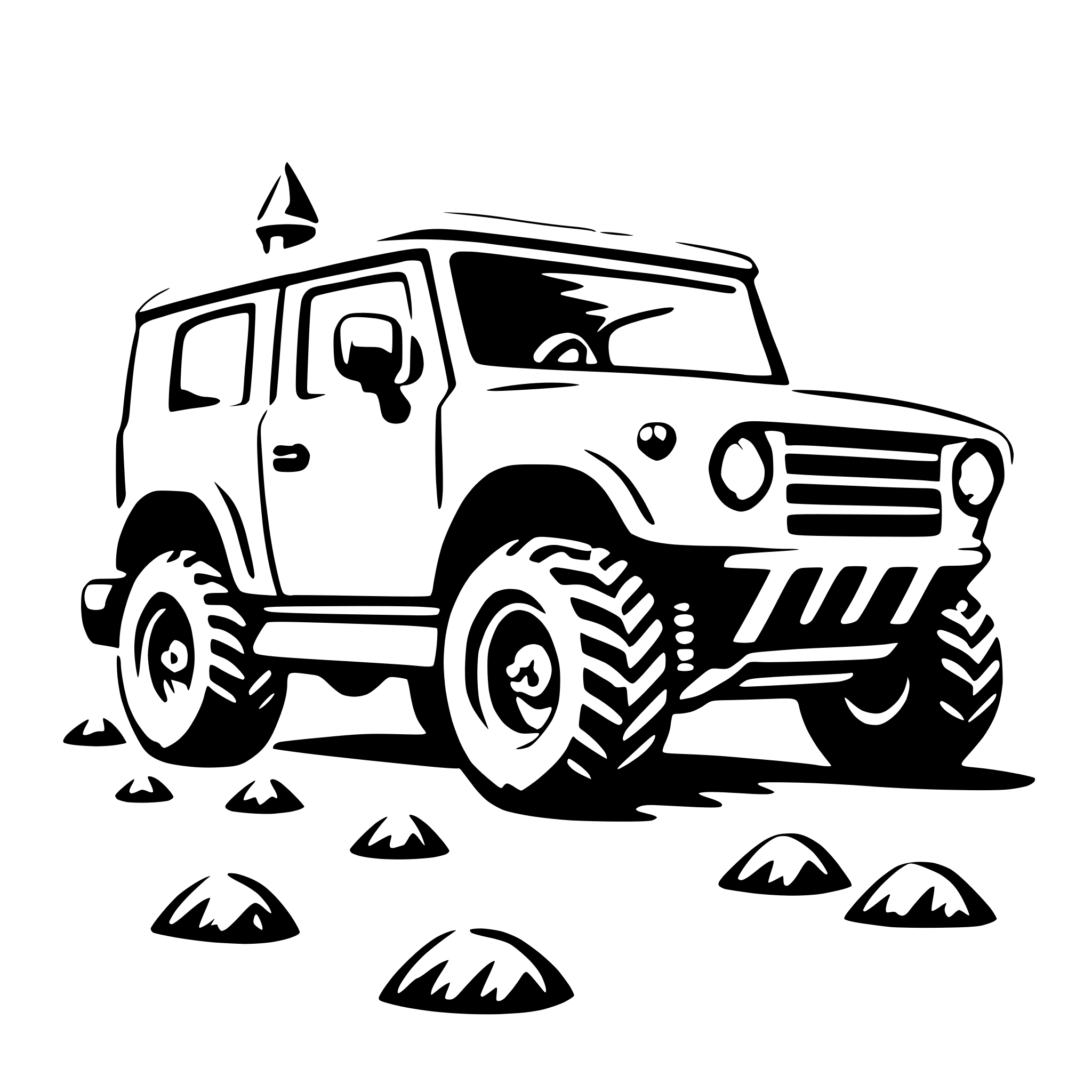 AI-generated SVG of a off-road vehicle