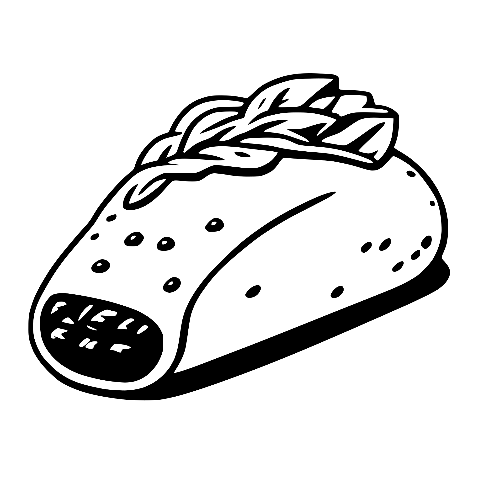 AI-generated SVG of 'burrito'