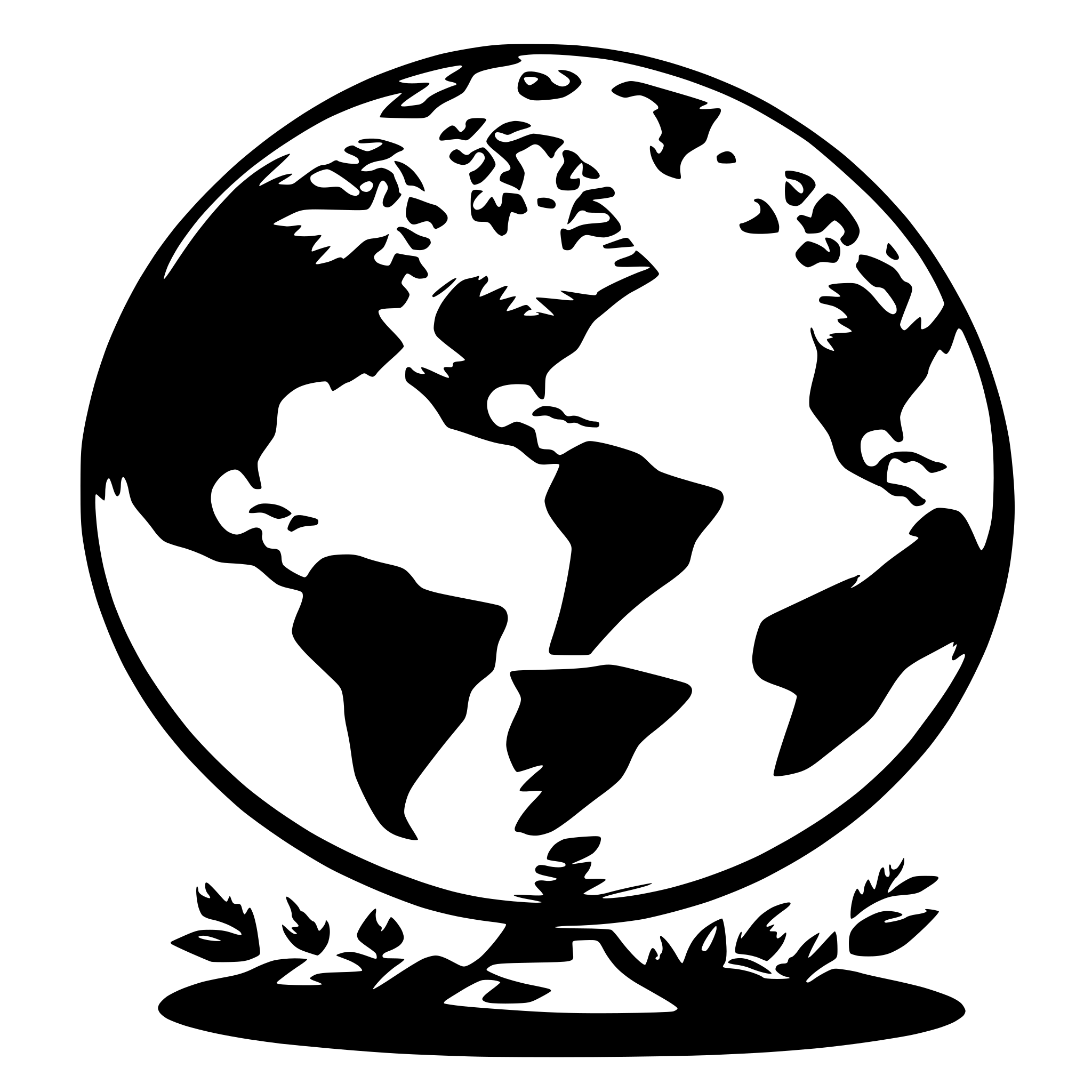 AI-generated SVG of a a picture of the earth full of mysteries