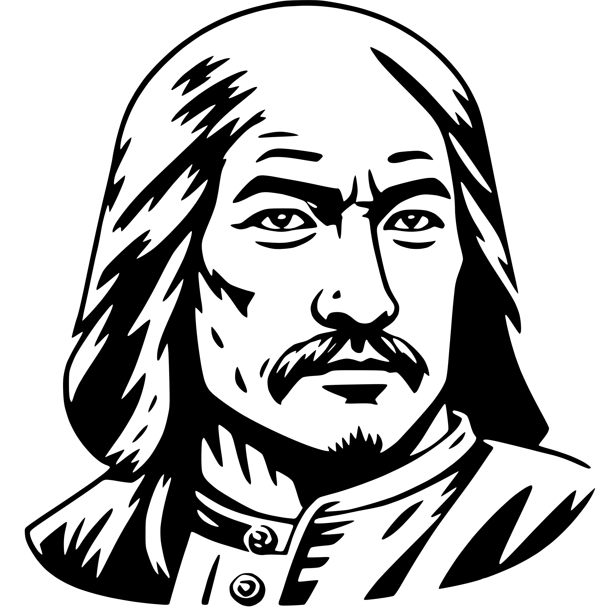 AI-generated SVG of 'genghis khan'