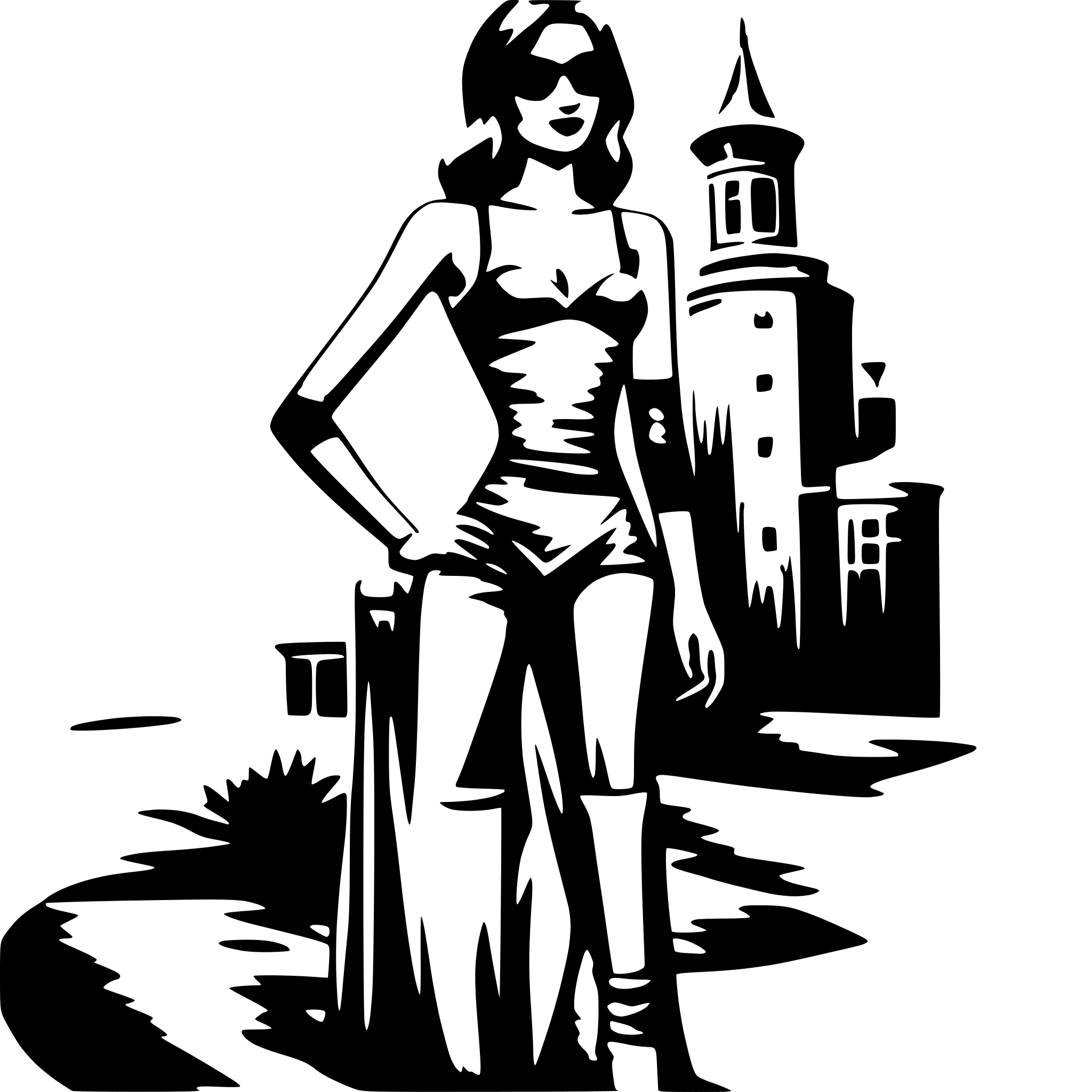 AI-generated SVG of 'sexy lady full body'