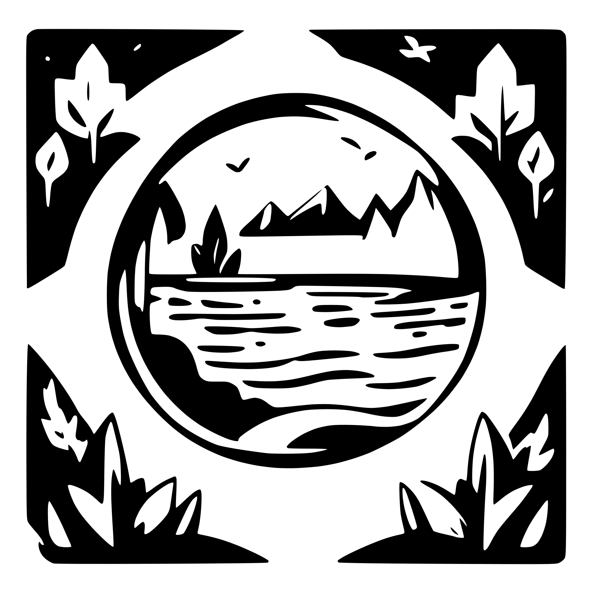 AI-generated SVG of a waterway festival, minimalist design, outdoor vibe