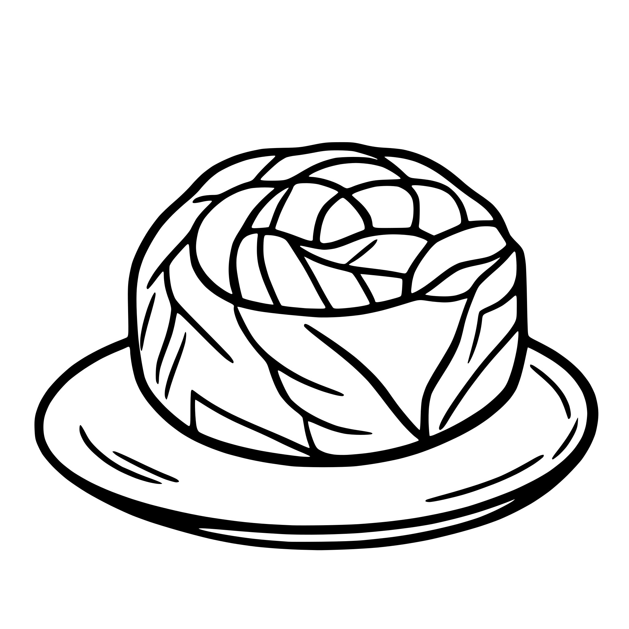 AI-generated SVG of 'swedish cinnamon roll'