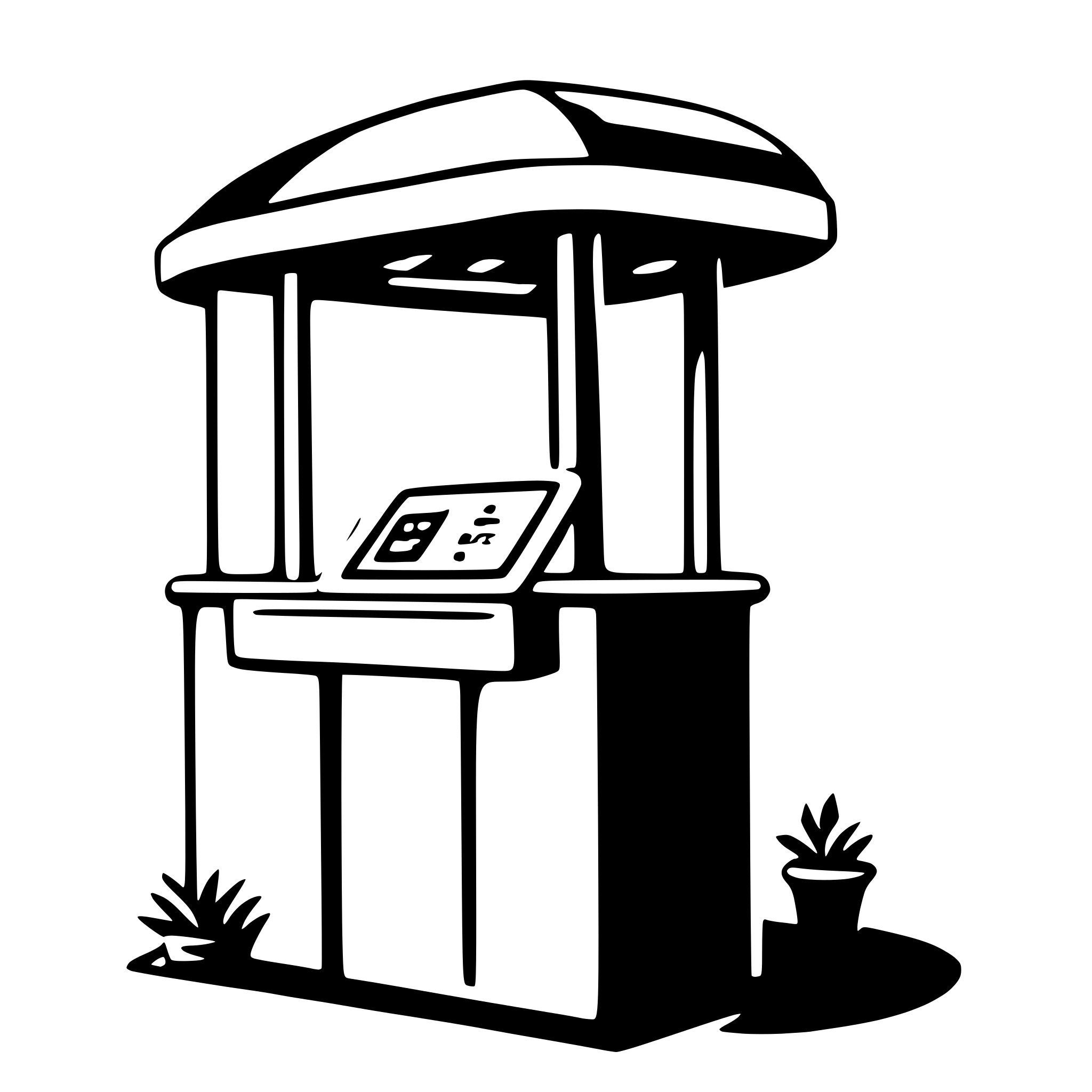 AI-generated SVG of 'kiosk'