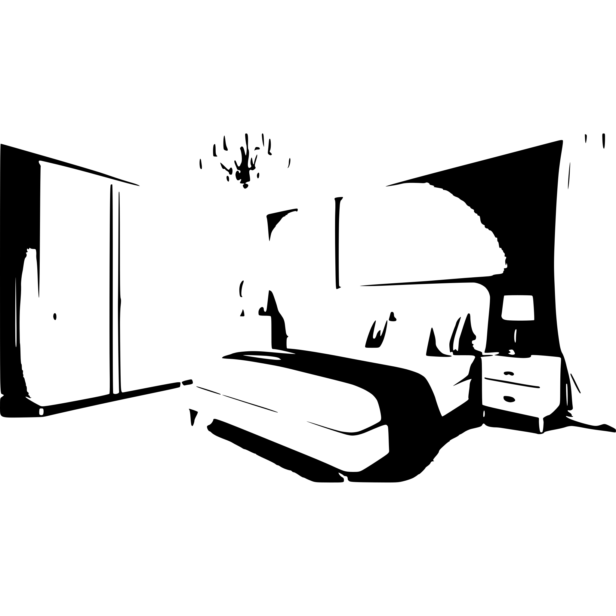 AI-generated SVG of a premium bedroom with only bed, table,  chandelier on the ceiling and wardrobe