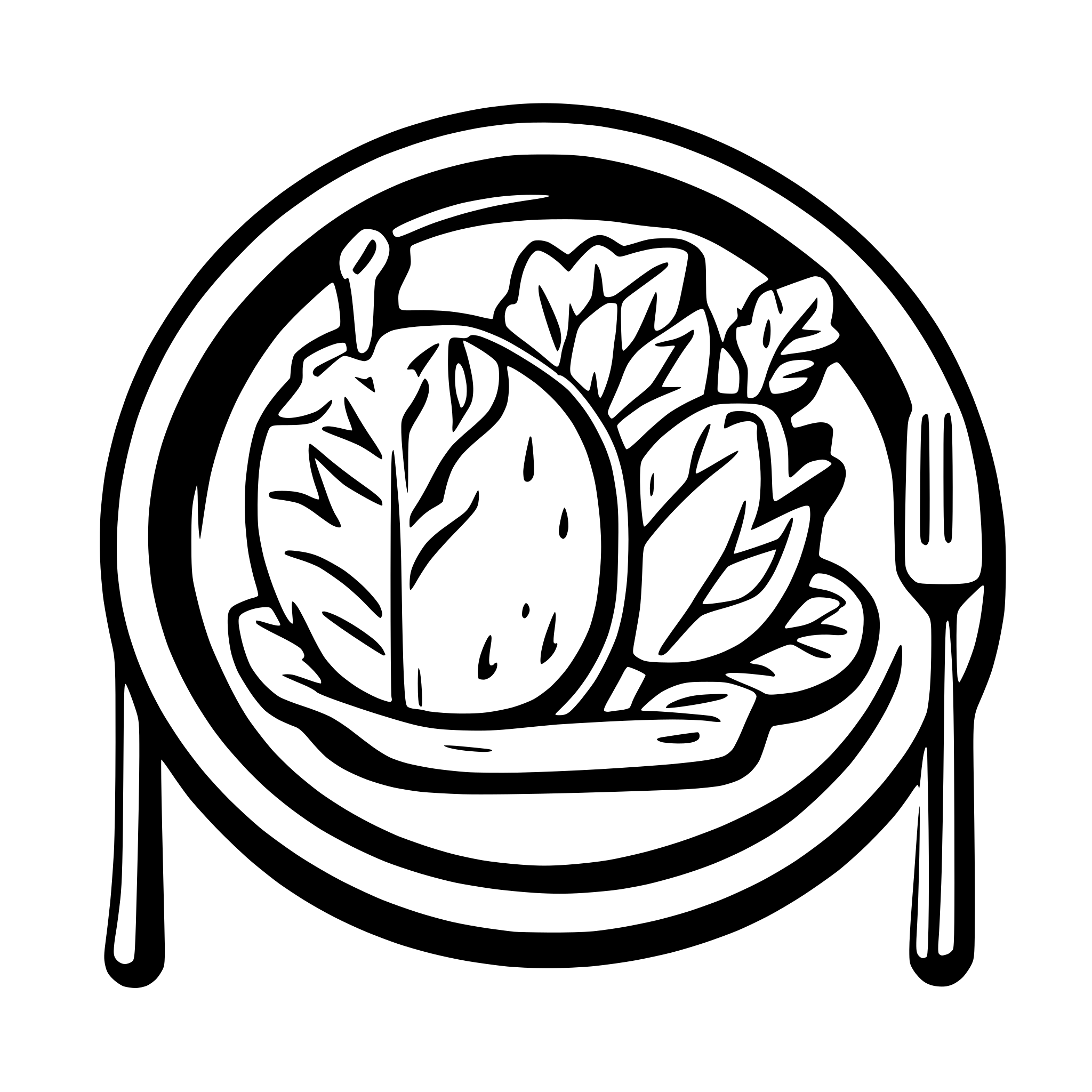 AI-generated SVG of a i need a food plate that combine some vegetables and need it colored