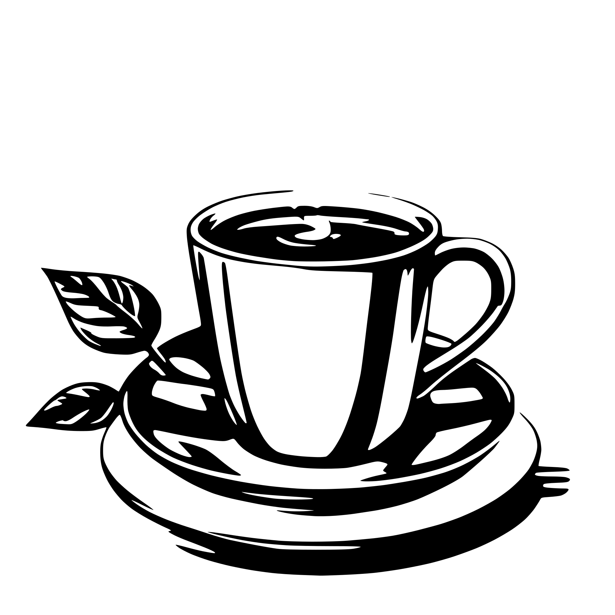 AI-generated SVG of 'Kaffetasse Schraubenschlüssel'