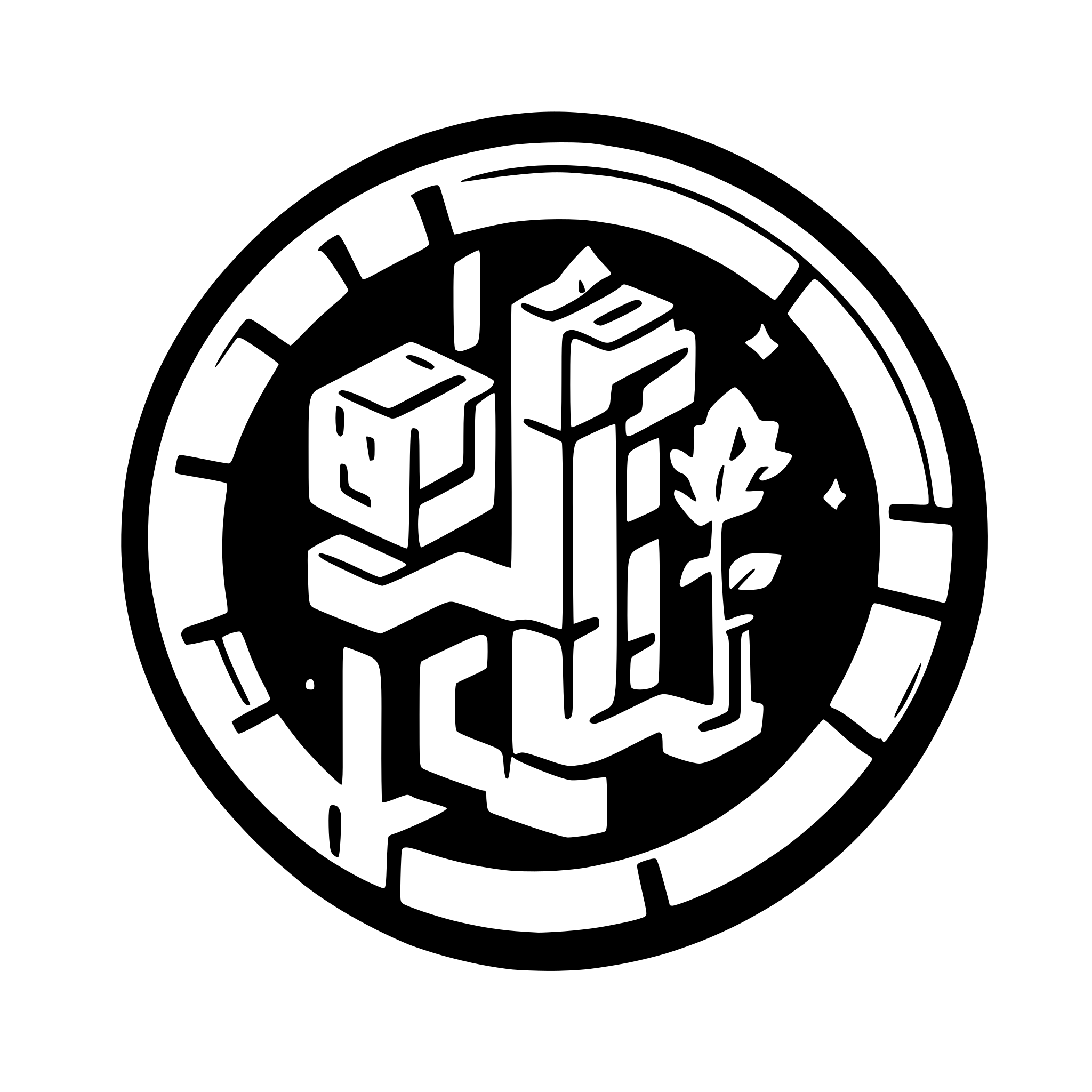 AI-generated SVG of a sXLauncher minecraft logo circle