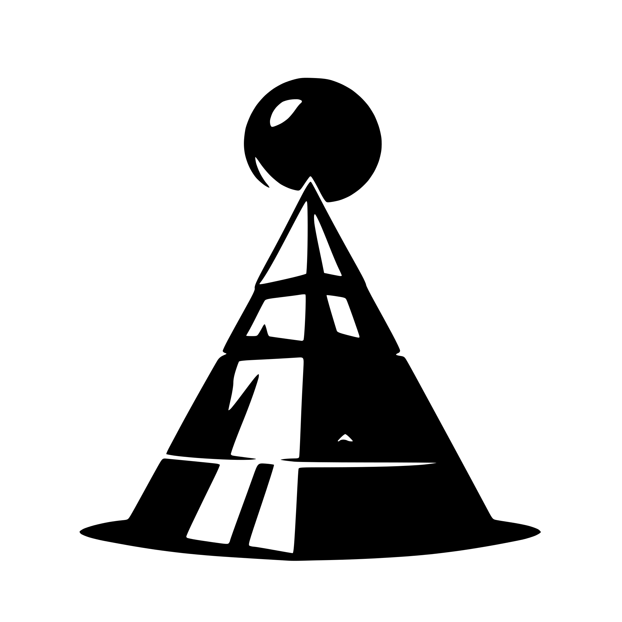 AI-generated SVG of a all black icon pyramid eclipse sun minimalist