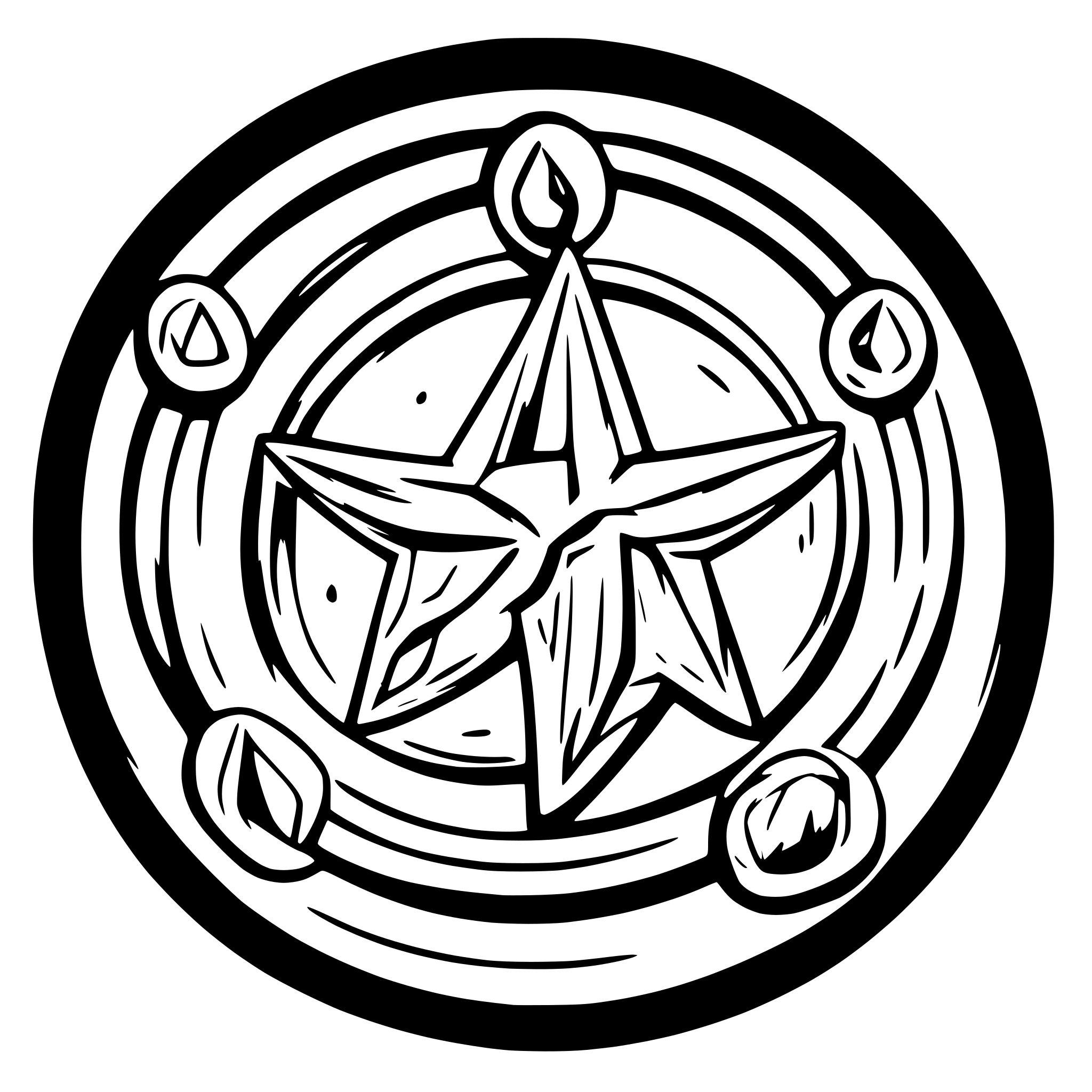 AI-generated SVG of a create a logo with zelda references and network management references with circle shape