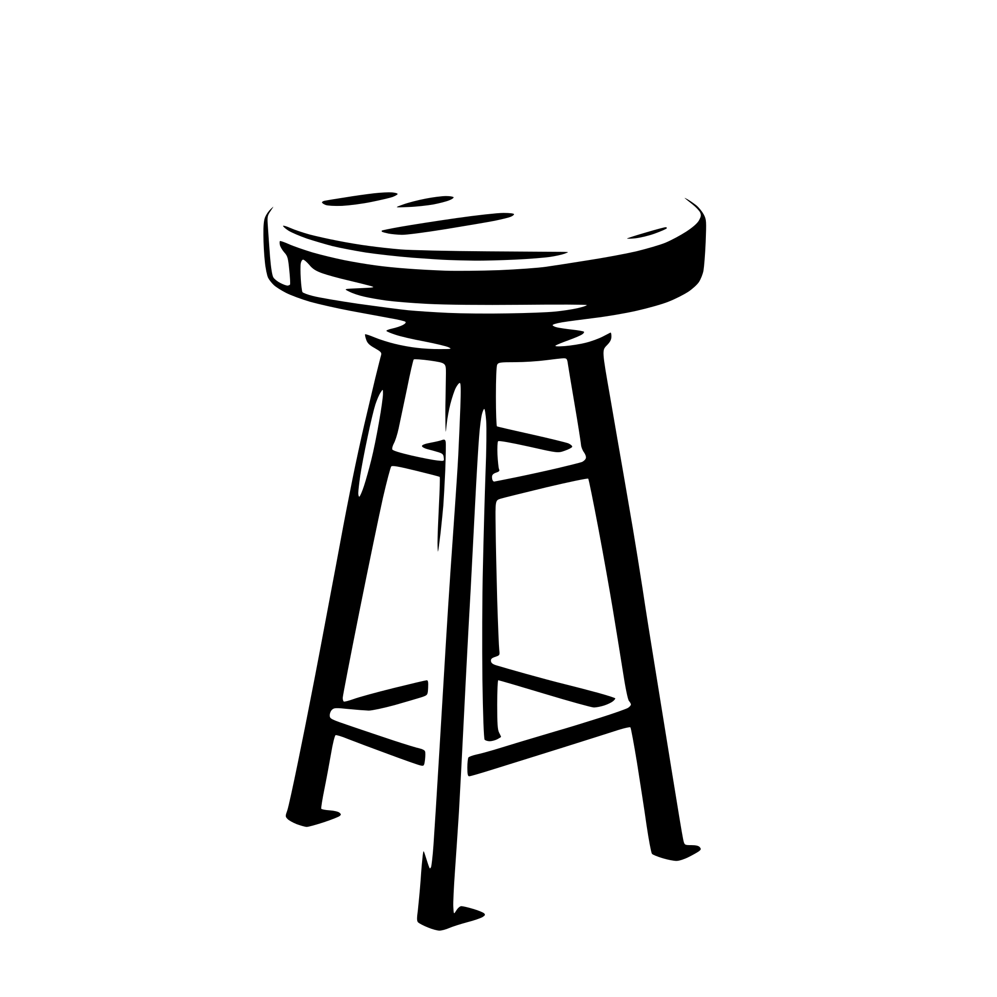 AI-generated SVG of 'stool'