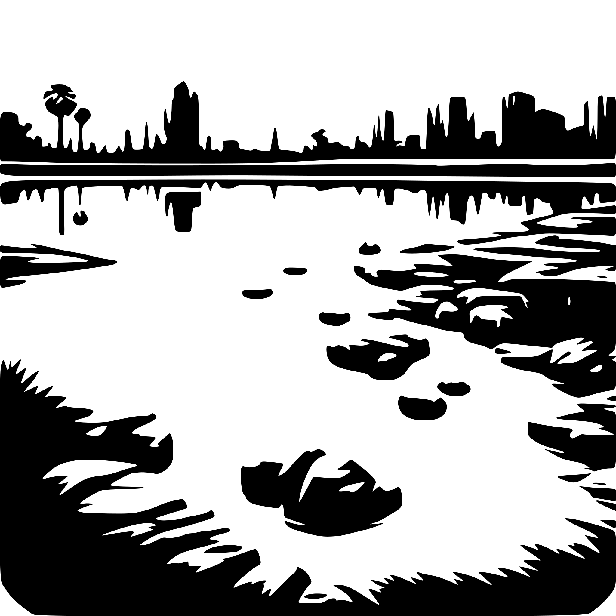AI-generated SVG of a La Brea Pitch Lake